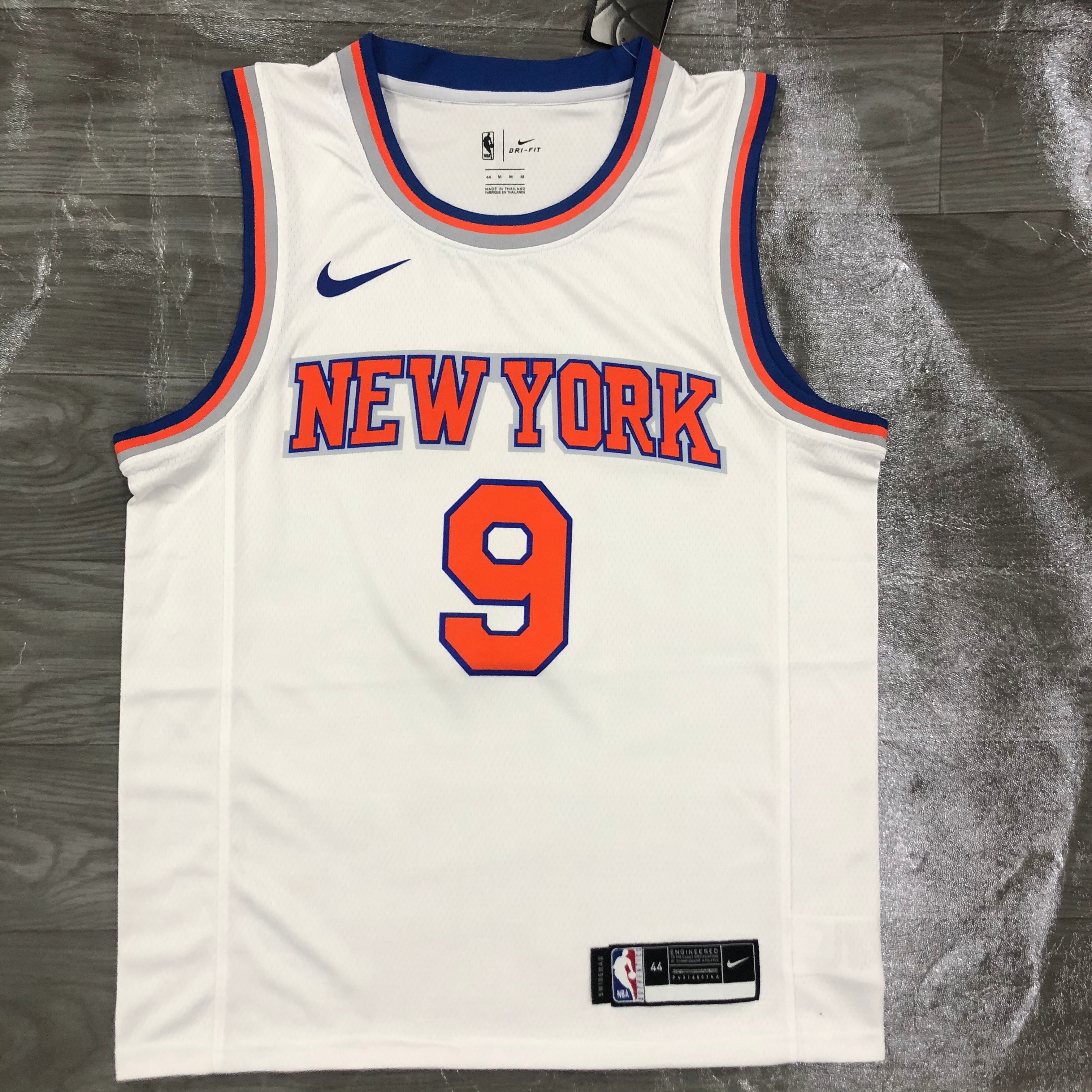 Knicks white number 9 Barrett