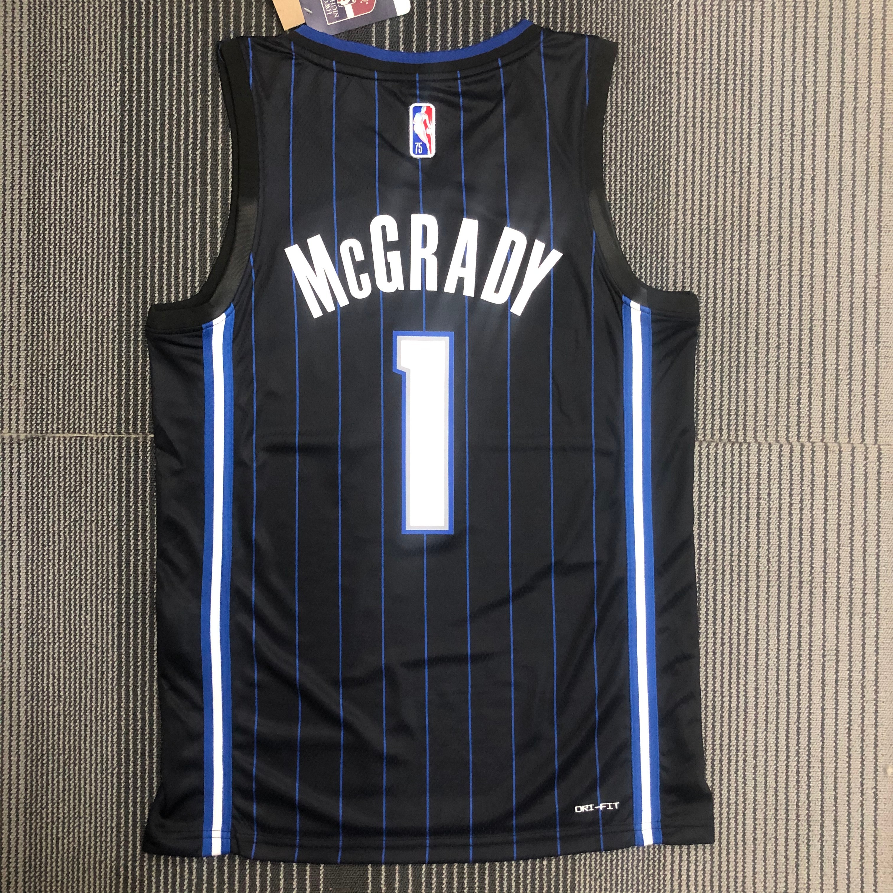 75th anniversary Magic Black # 1 McGrady