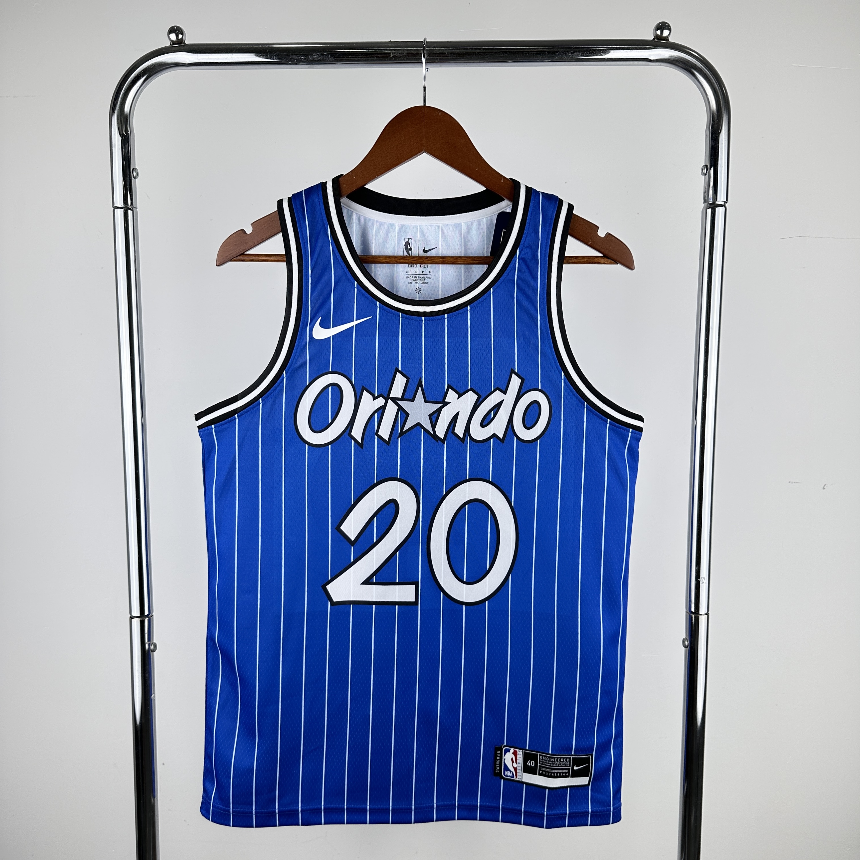 19 season Magic retro stripes blue 20 Fultz