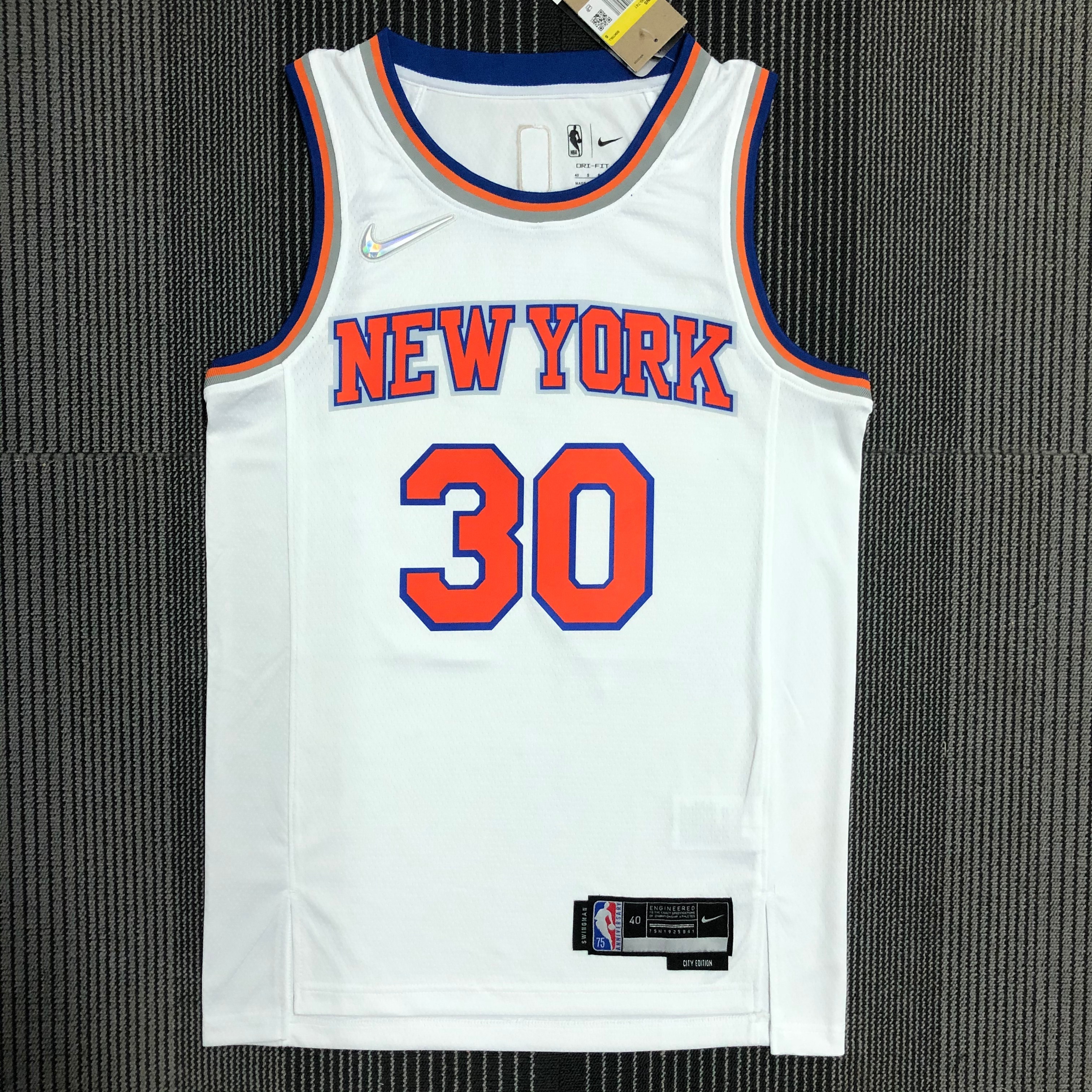 75th anniversary Knicks white No. 30 Randle
