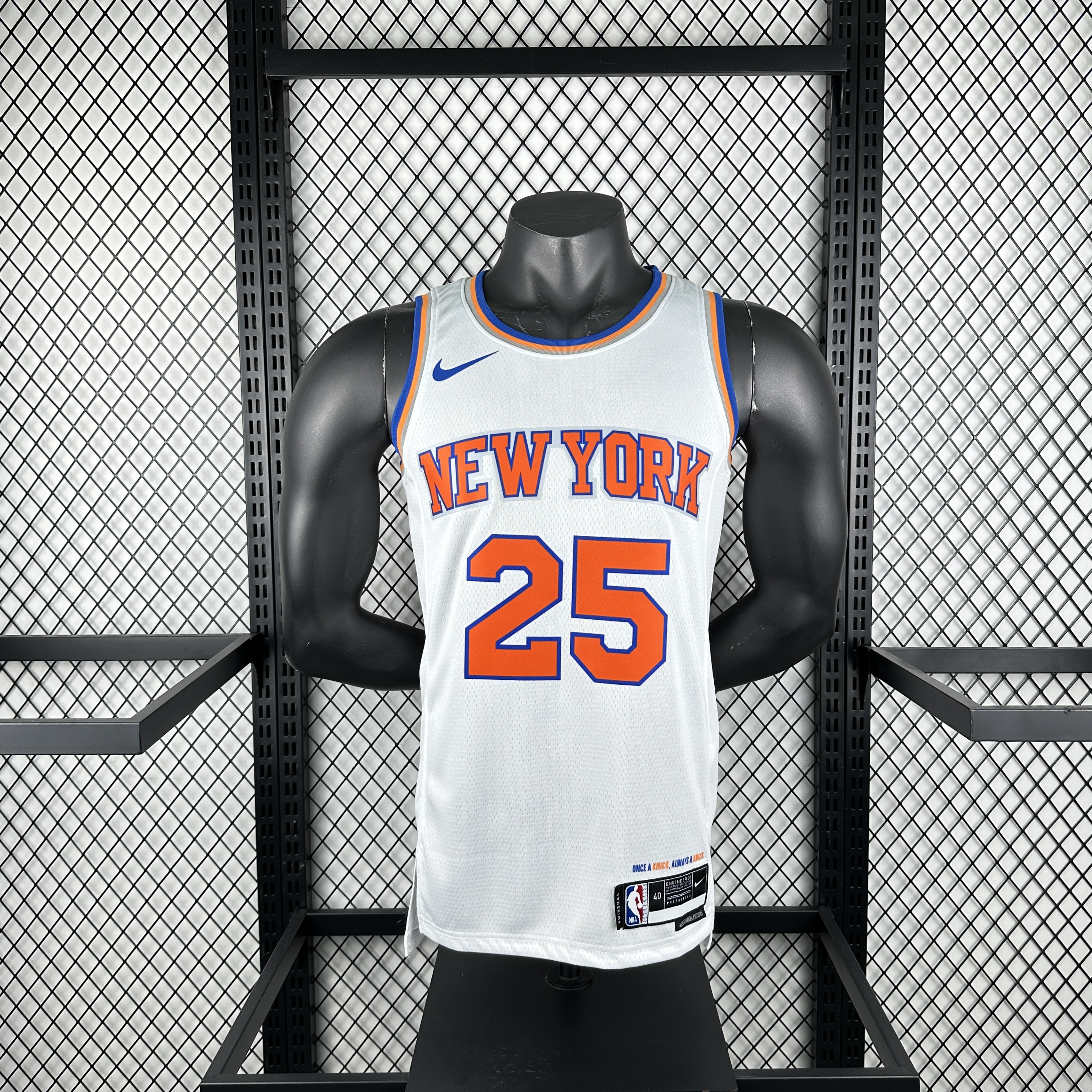 Knicks white # 25 Bridges