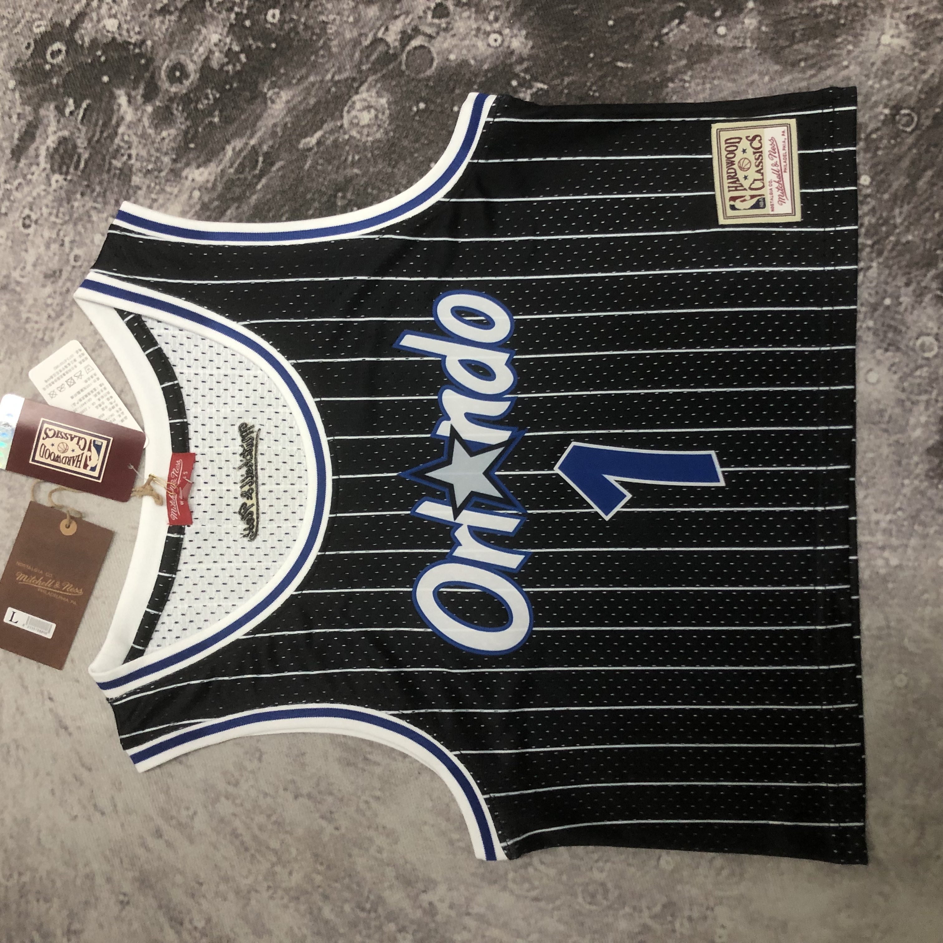 MN Women's Crop throwback jersey Magic black No. 1 Hardaway