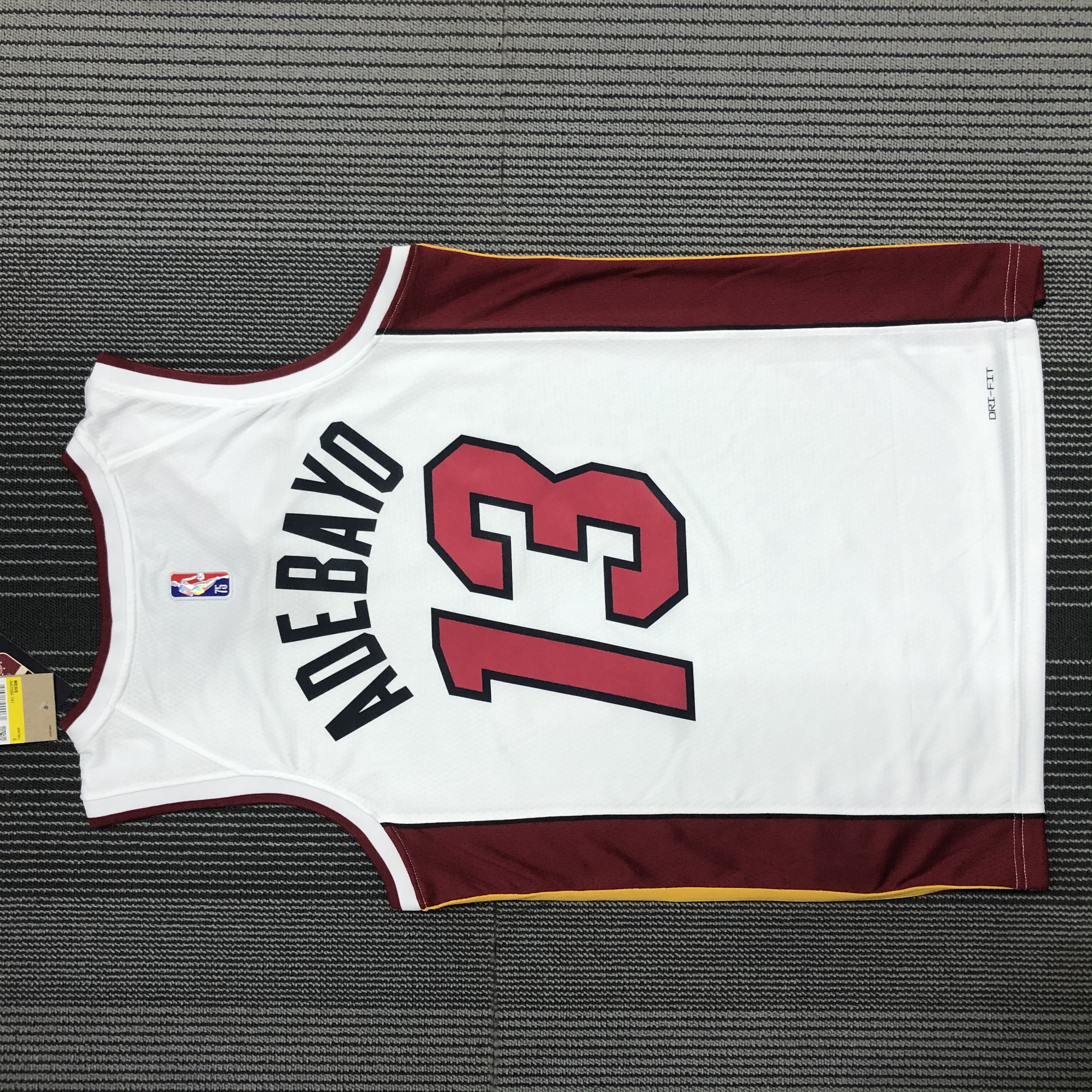 75th anniversary Heat white number 13 Adebayo