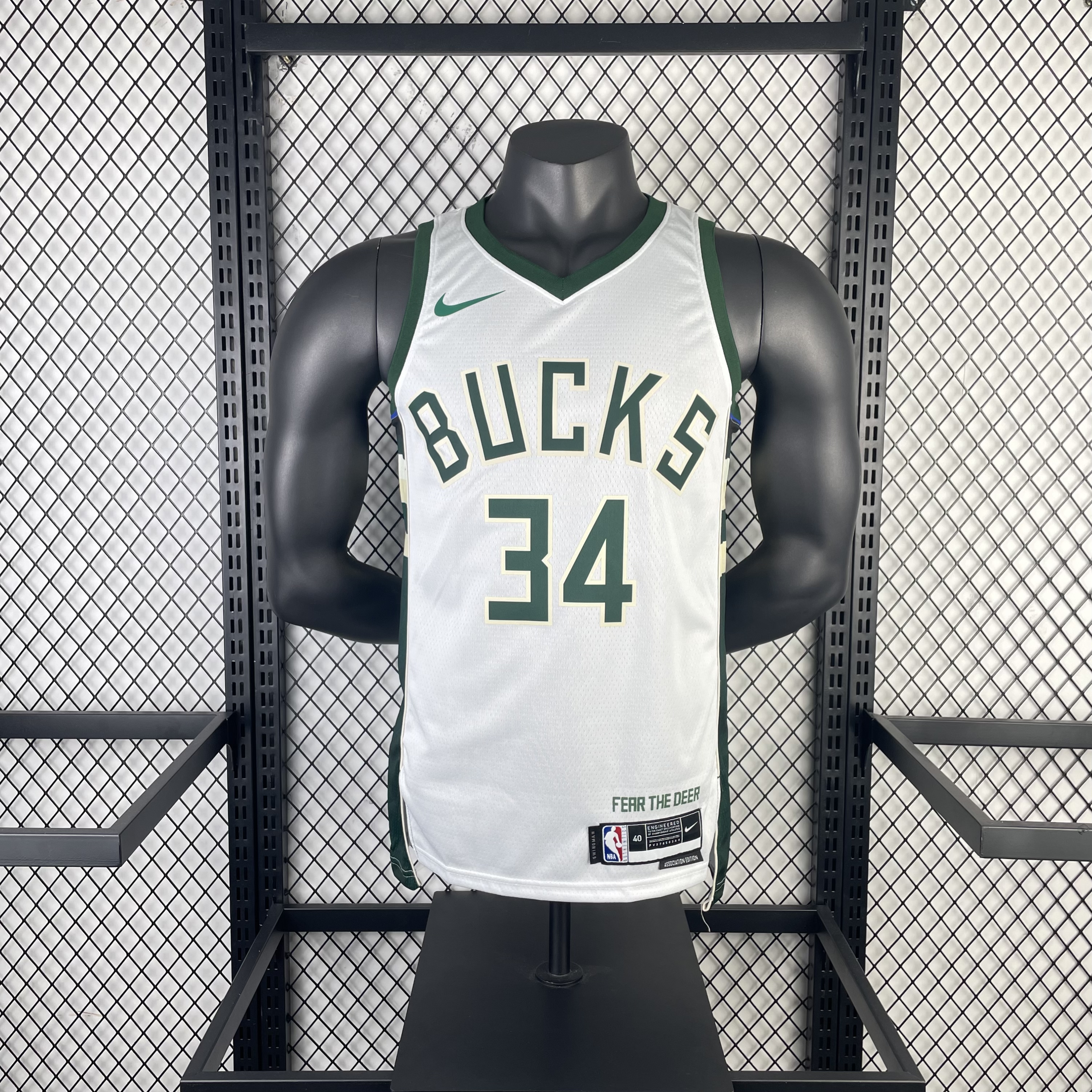 23 Bucks home white 34 Antetokounmpo