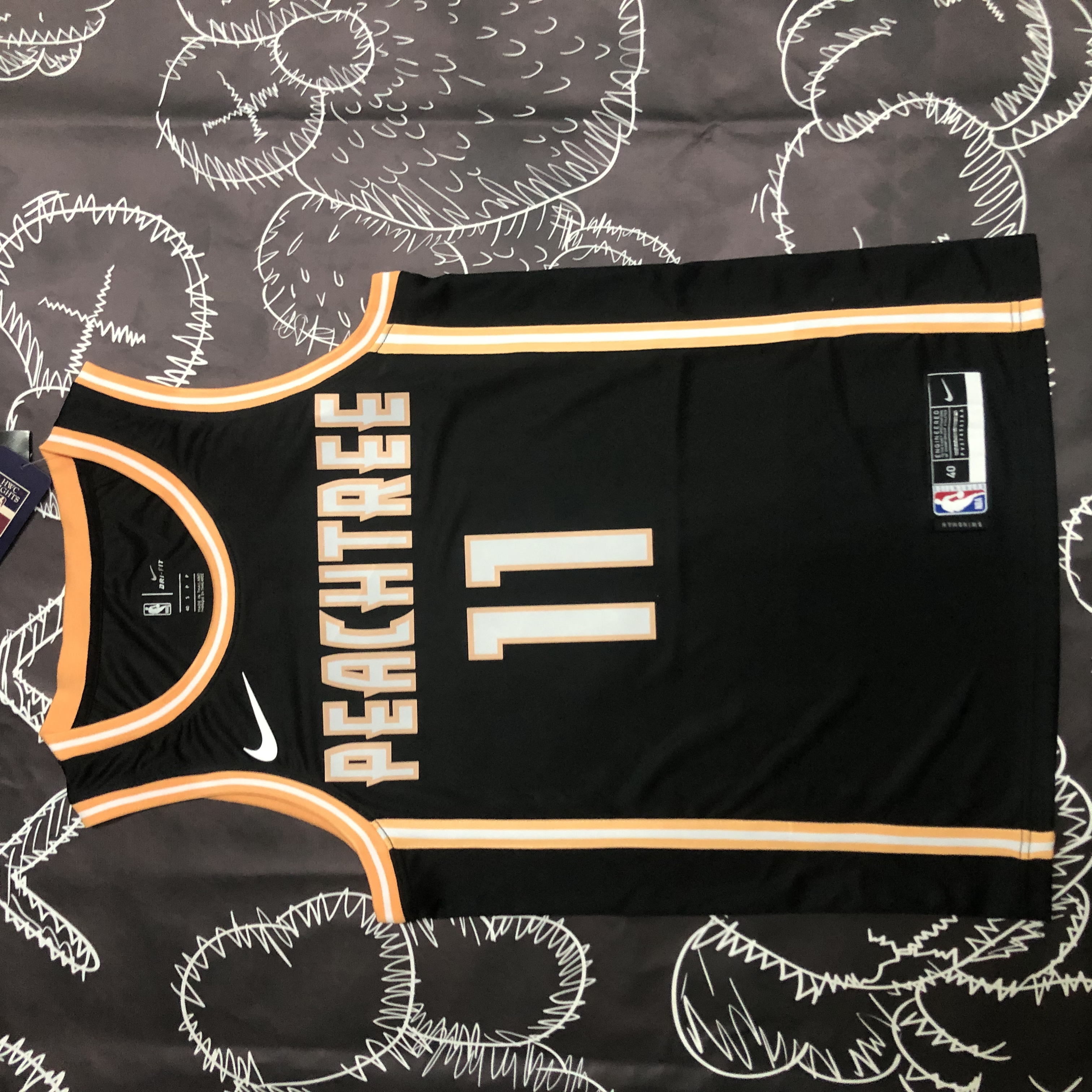 The Eagles are limited to black number 11 Trey Young