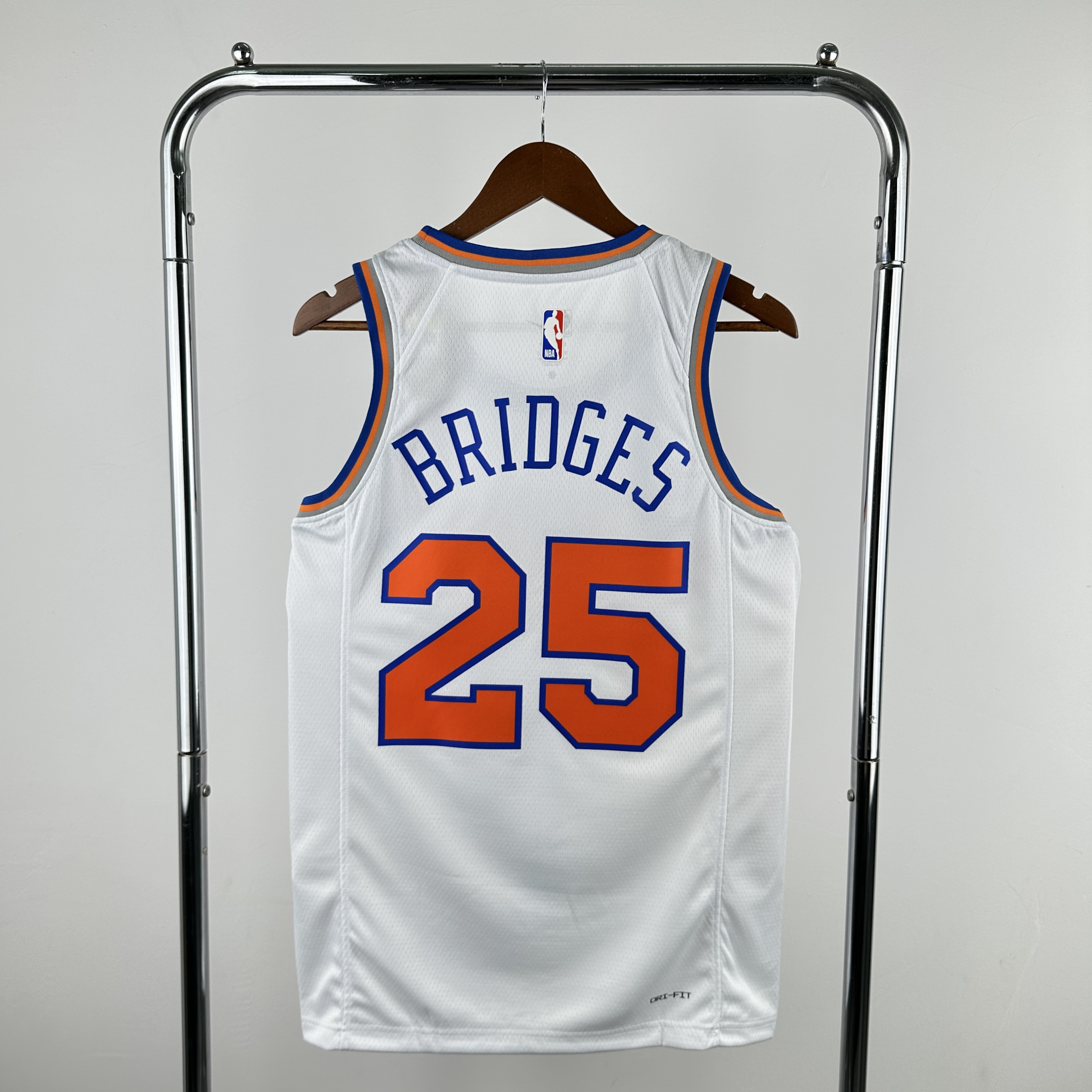 Knicks white # 25 Bridges