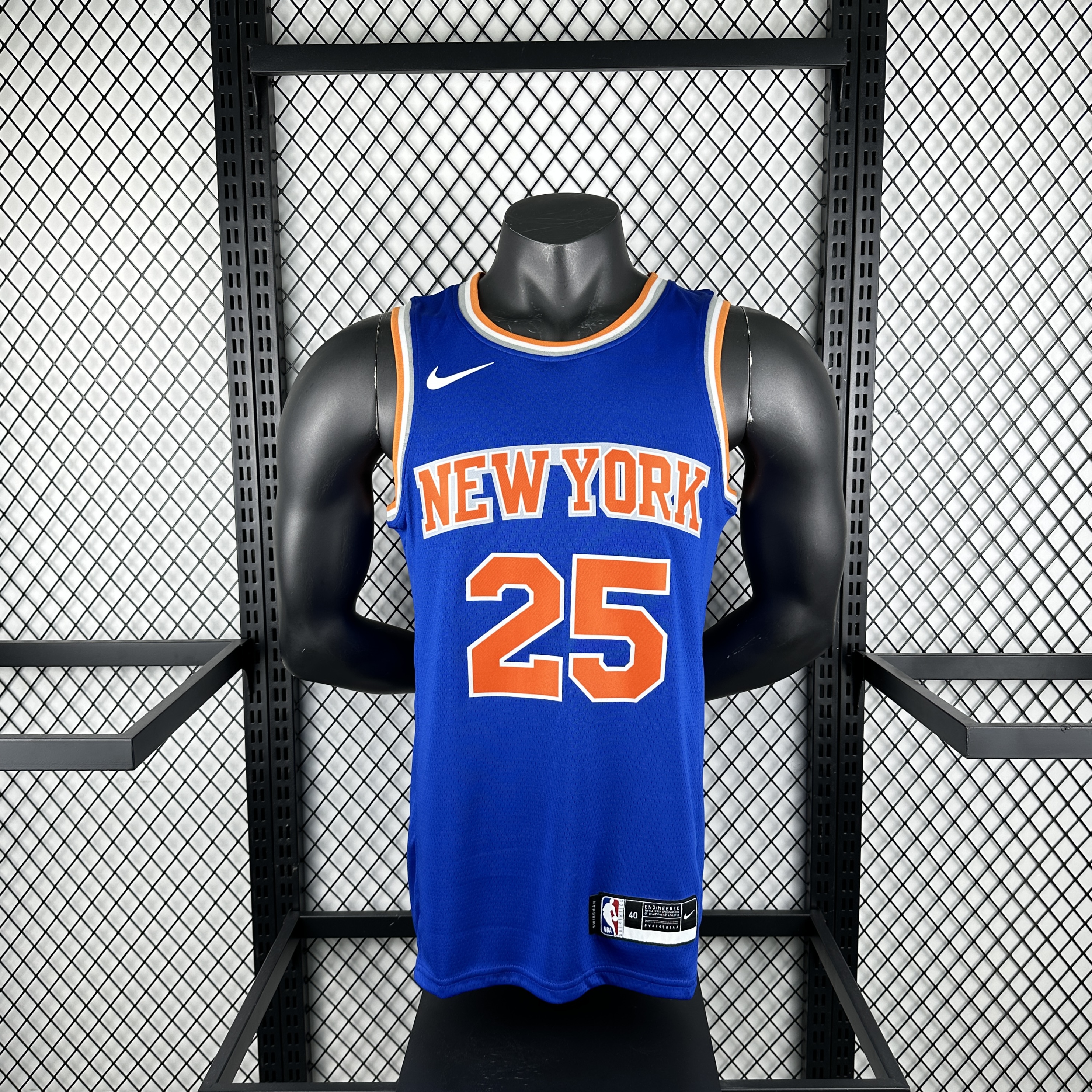 Knicks blue # 25 Bridges