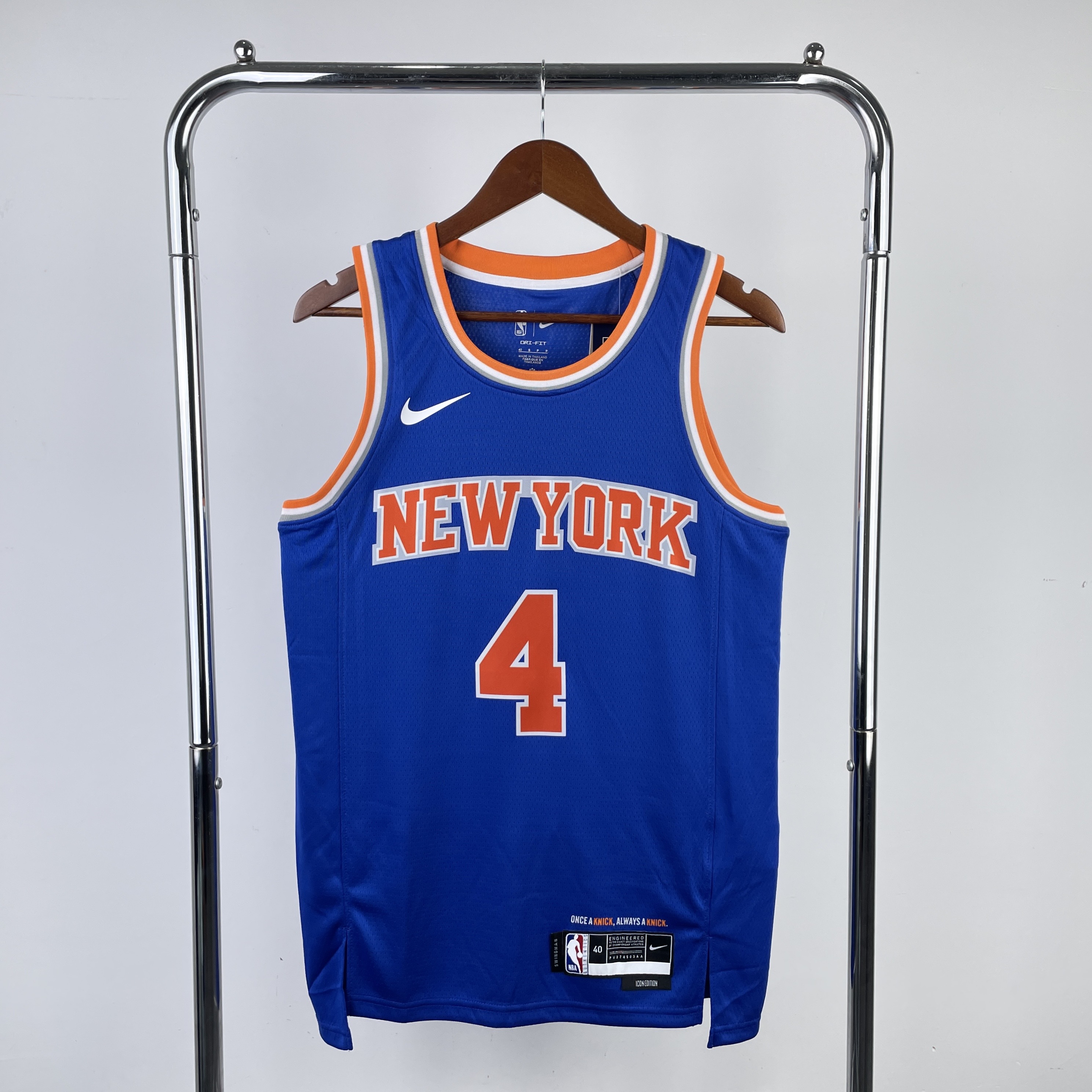 23 season Knicks away blue No. 4 Rose