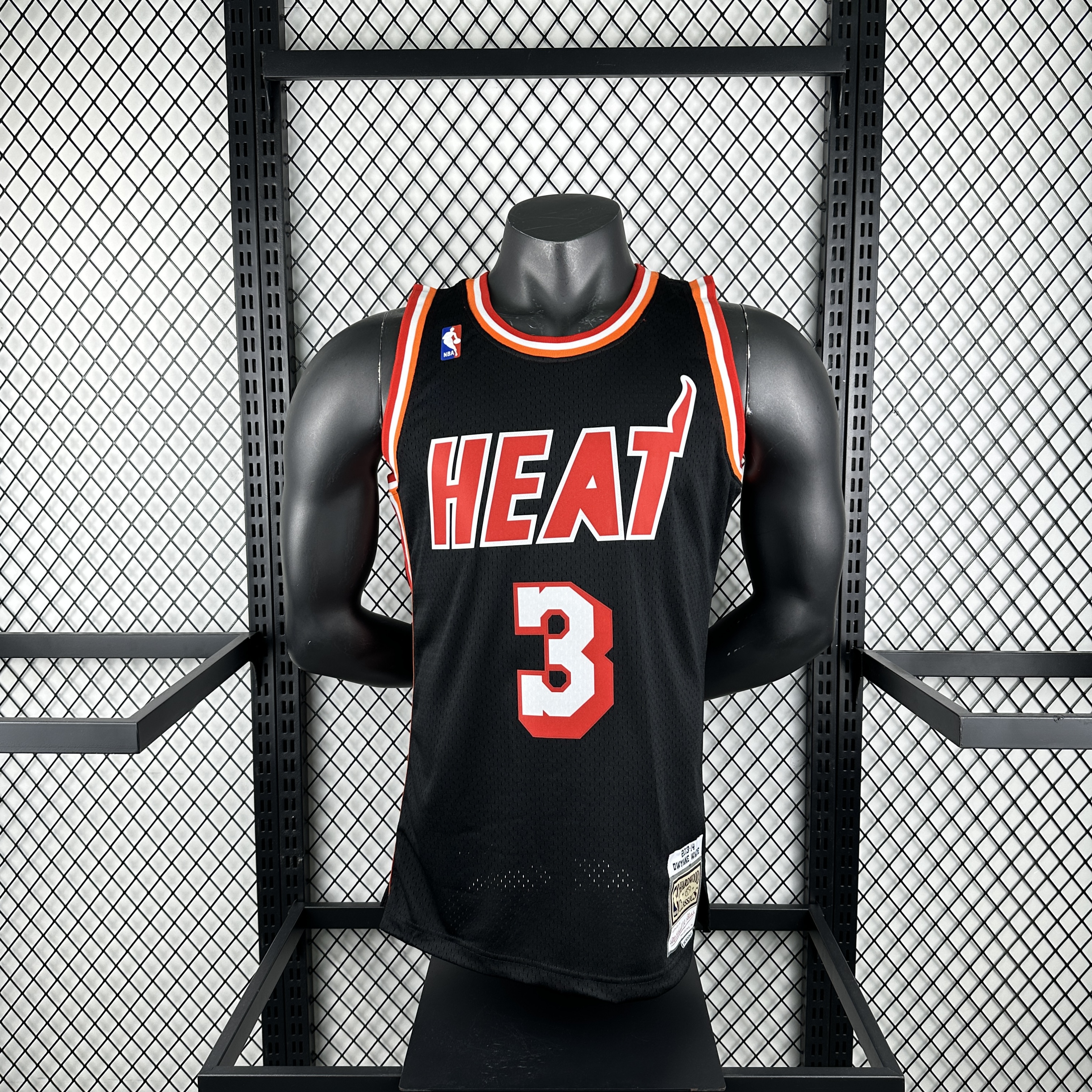 MN Throwback Hot Press Jersey SW Heat 1314 Throwback Night No. 3 Wade