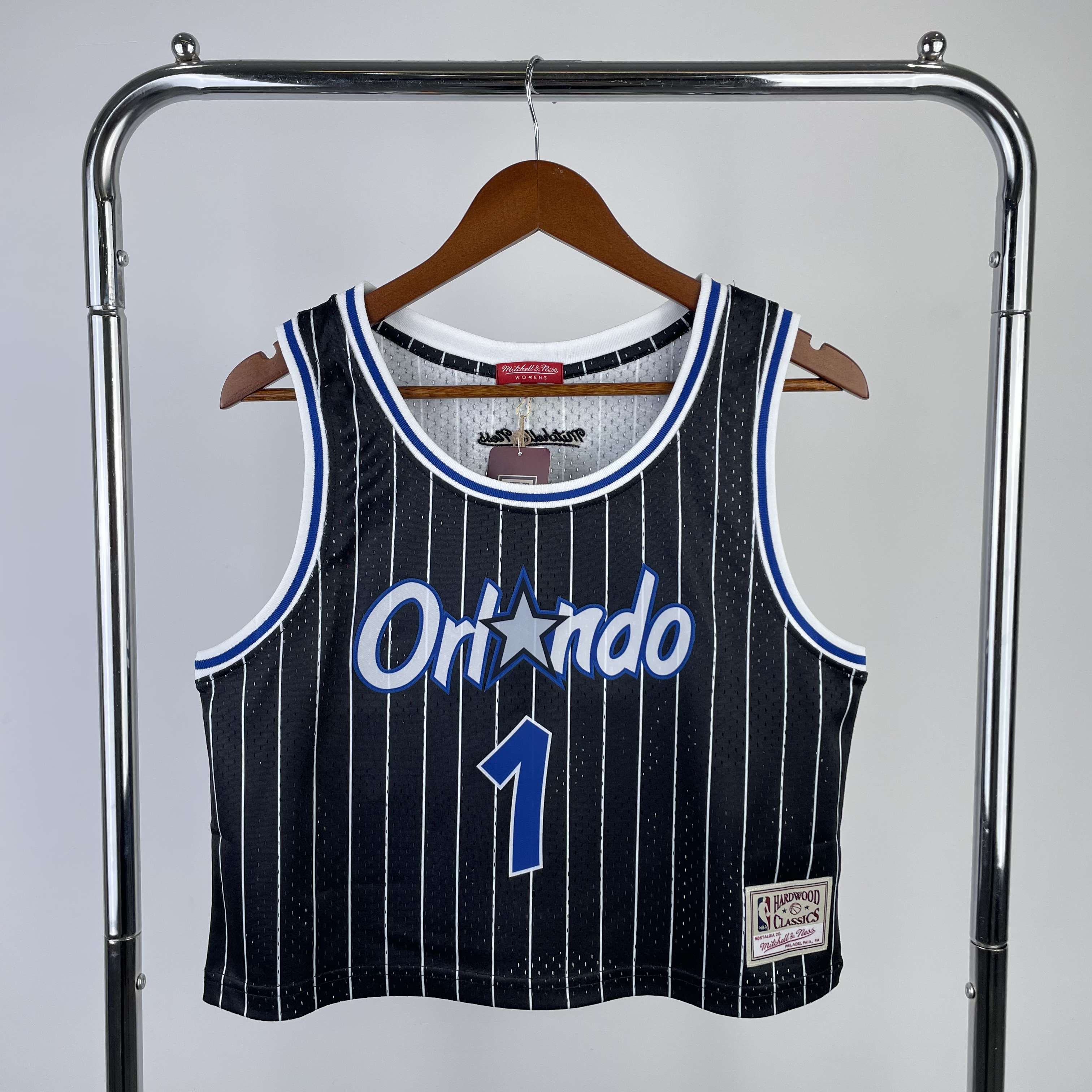 MN Women's Crop throwback jersey Magic black No. 1 Hardaway