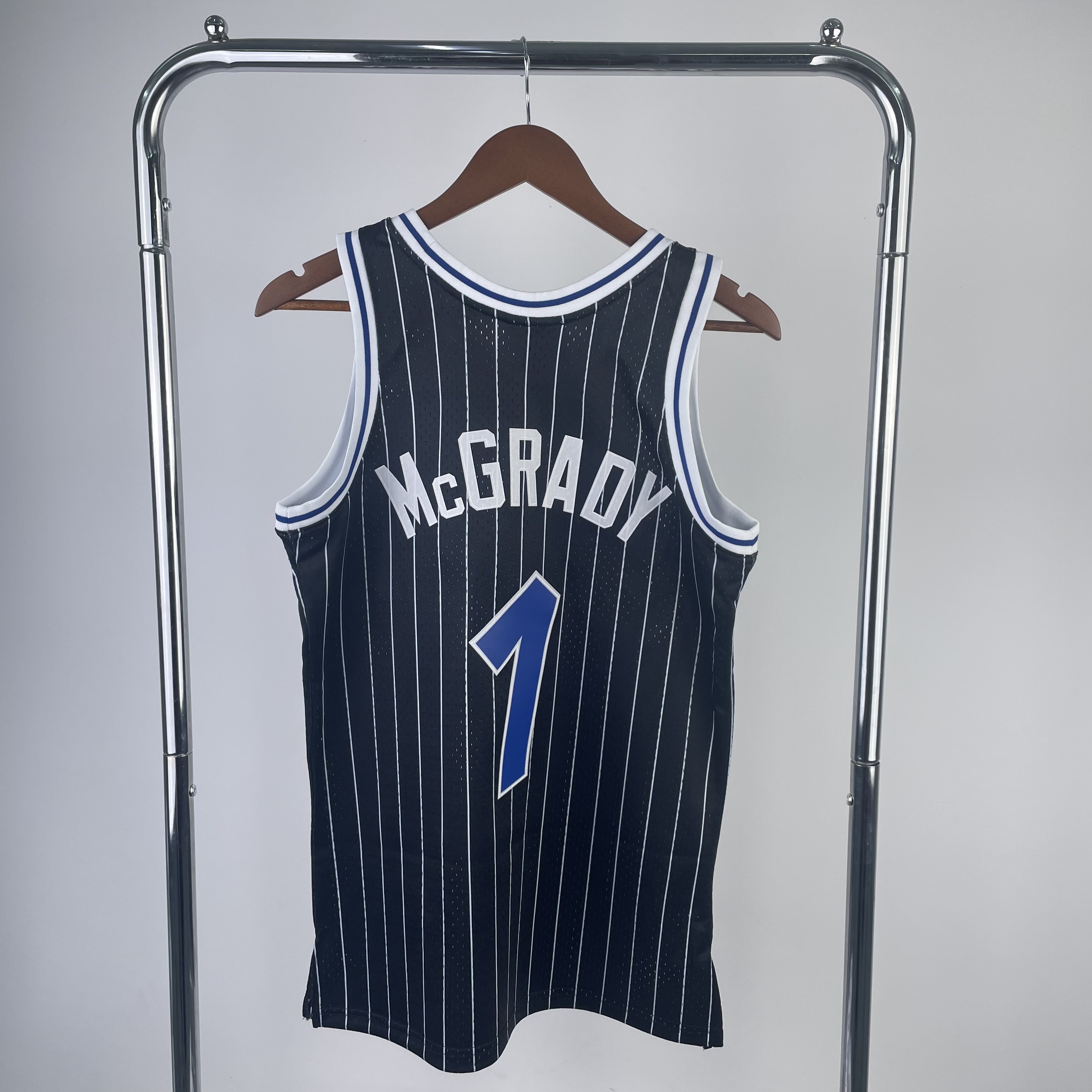 MN Hot Press Throwback Jersey SW Magic 04 black No. 1 McGrady