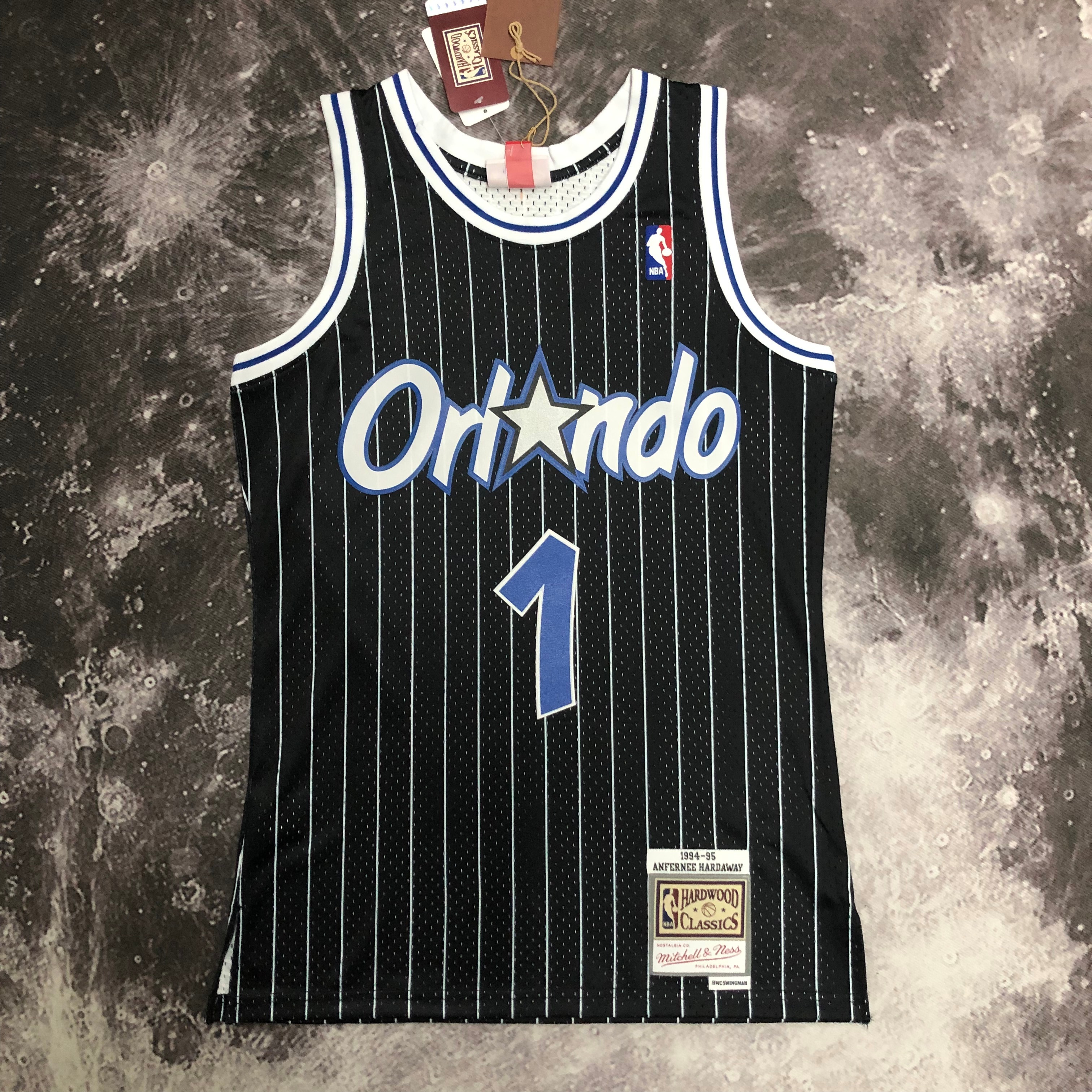 MN Hot Press Throwback jersey SW Magic '95 black No. 1 Hardaway