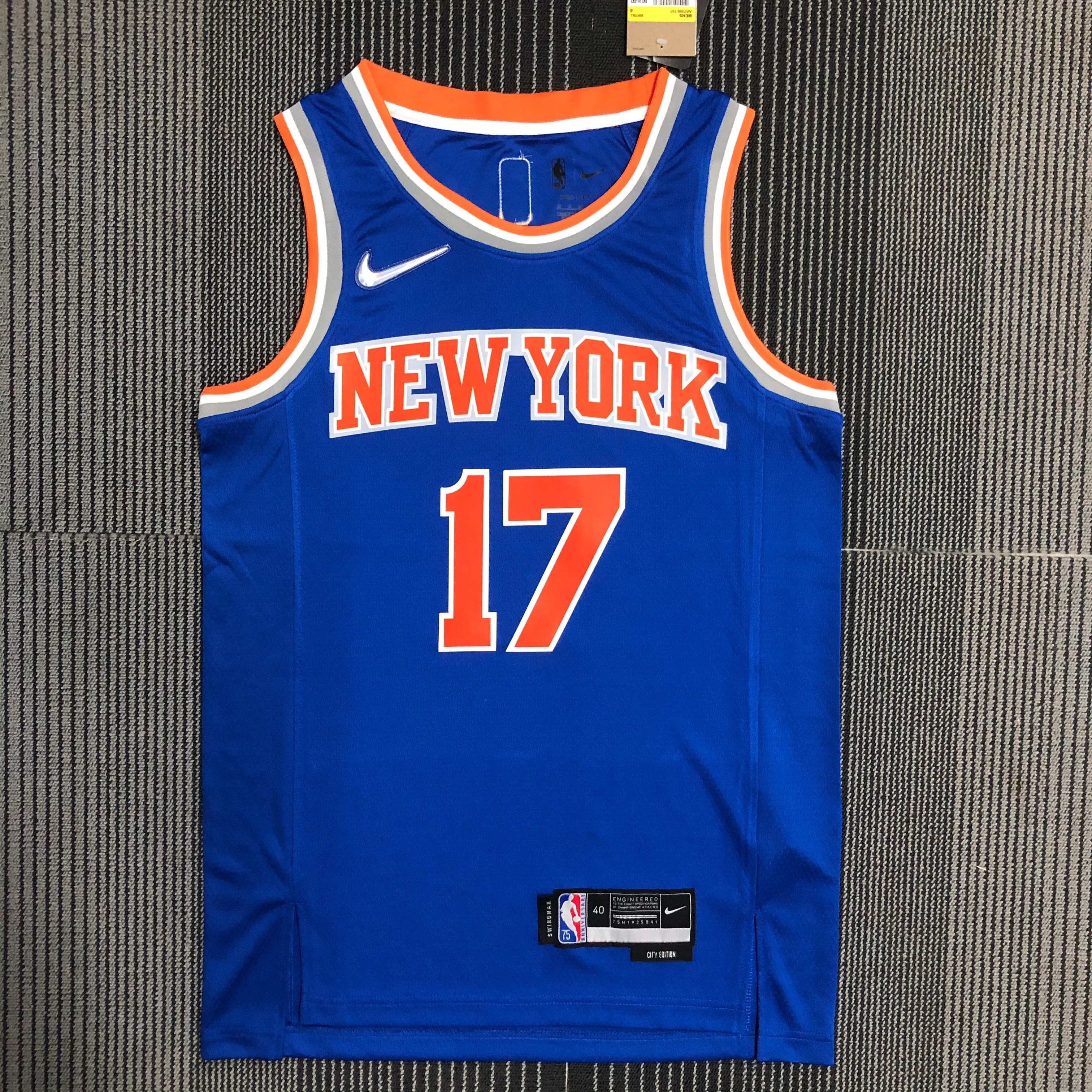 75th anniversary Knicks blue # 17 Jeremy Lin