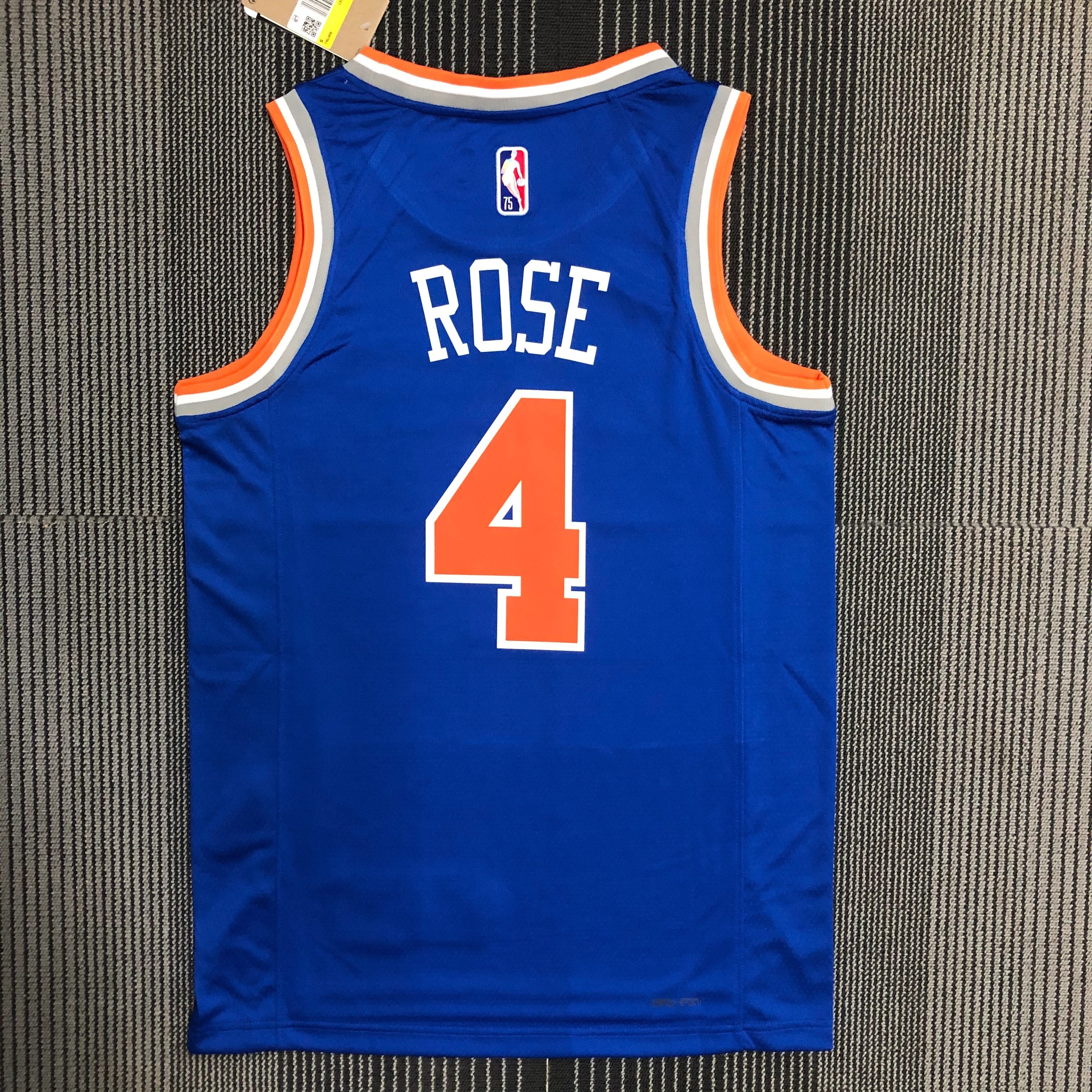 75th anniversary Knicks Blue # 4 Rose