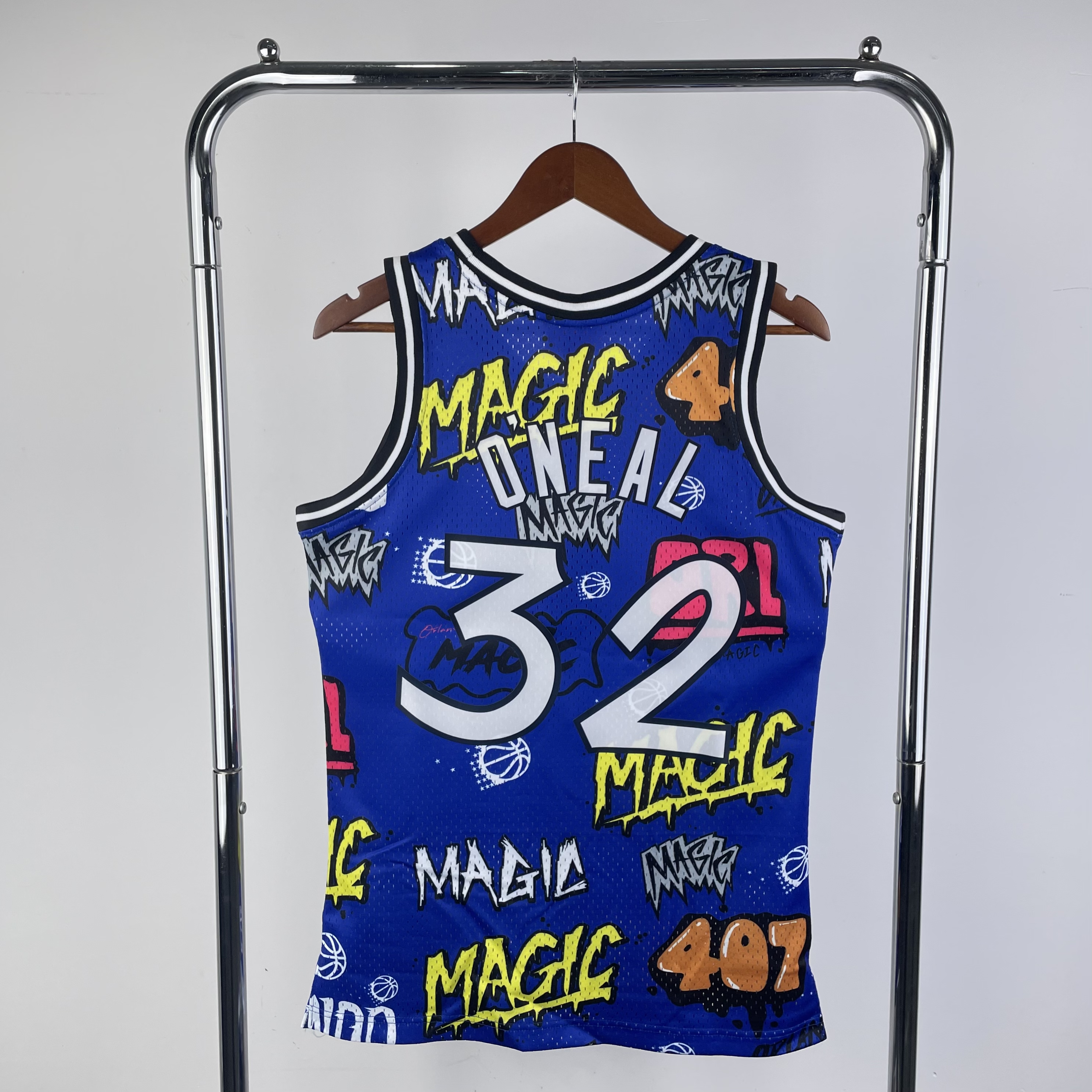 MN Hot Press Throwback Jersey SW Magic 9495 season doodle No. 32 O 'Neal