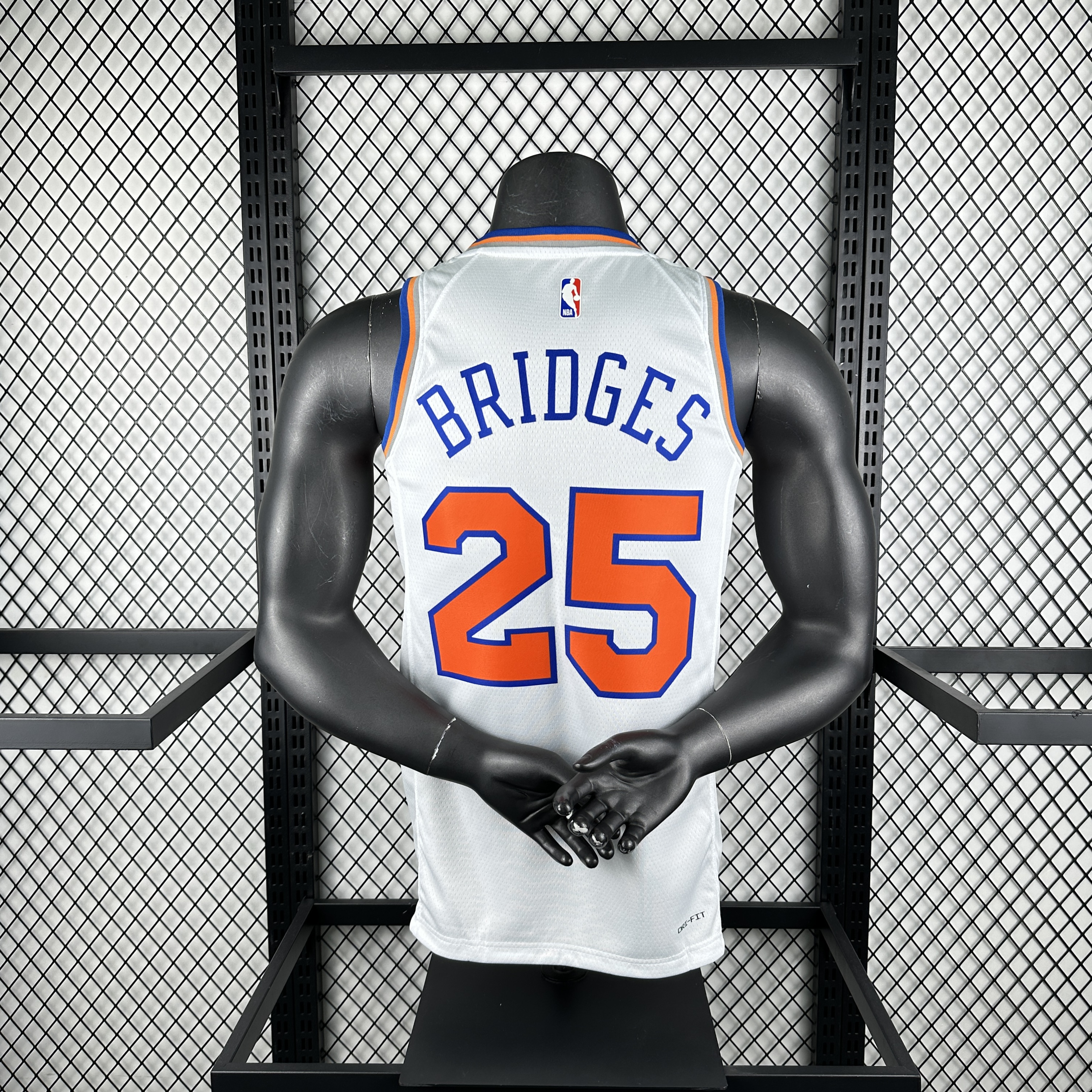 Knicks white # 25 Bridges