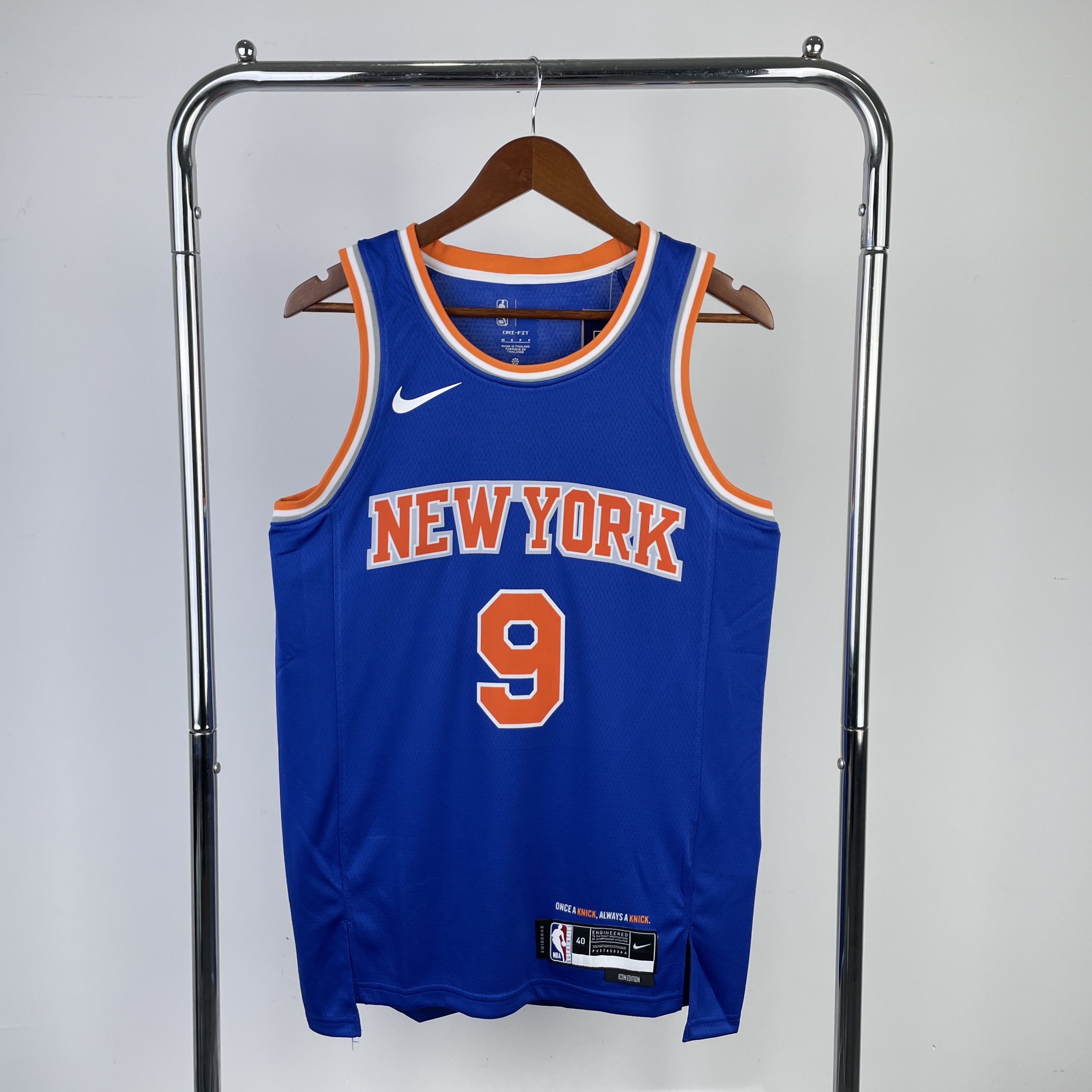 23 season Knicks away blue 9 Barrett
