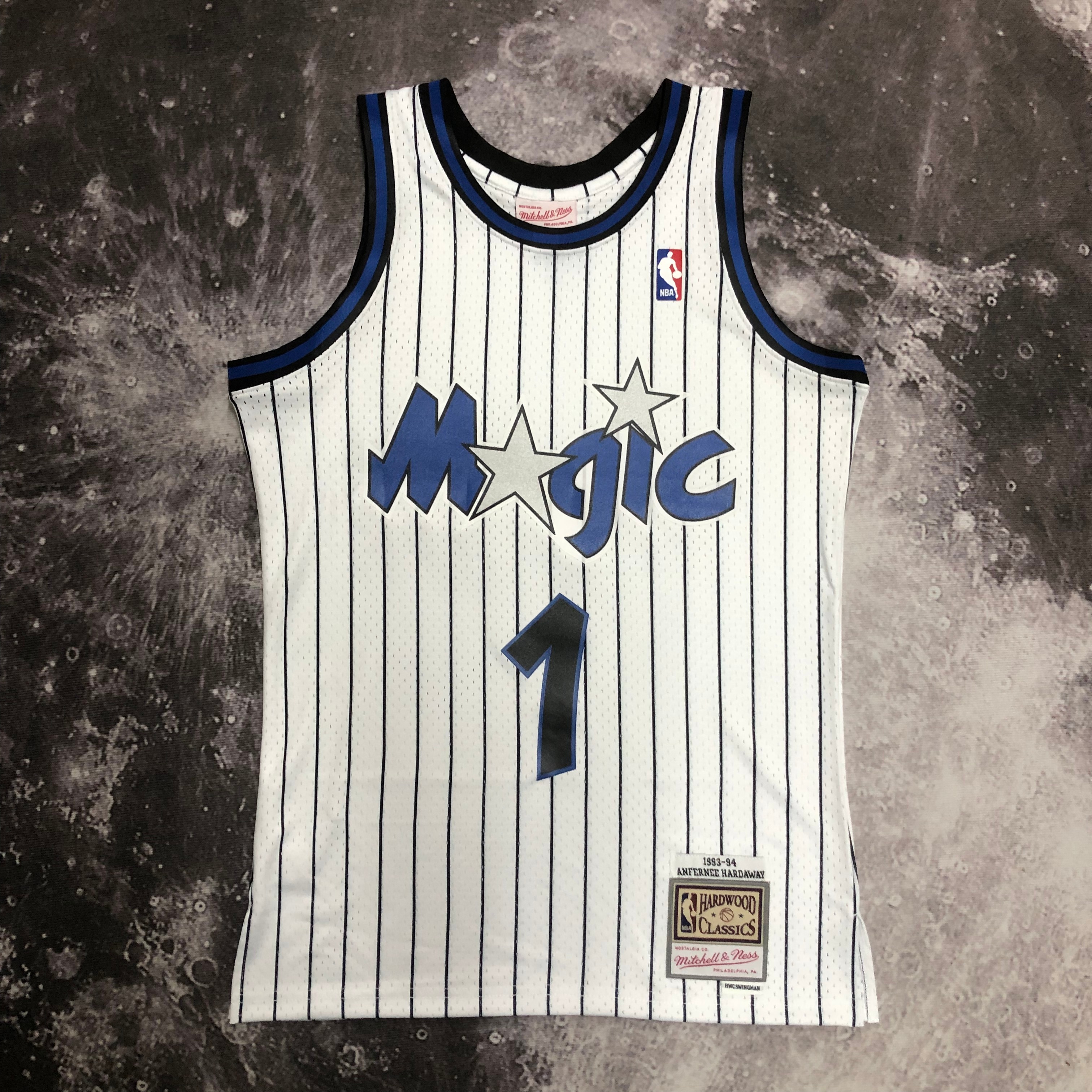 MN Hot Press Throwback jersey SW Magic 94 white No. 1 Hardaway