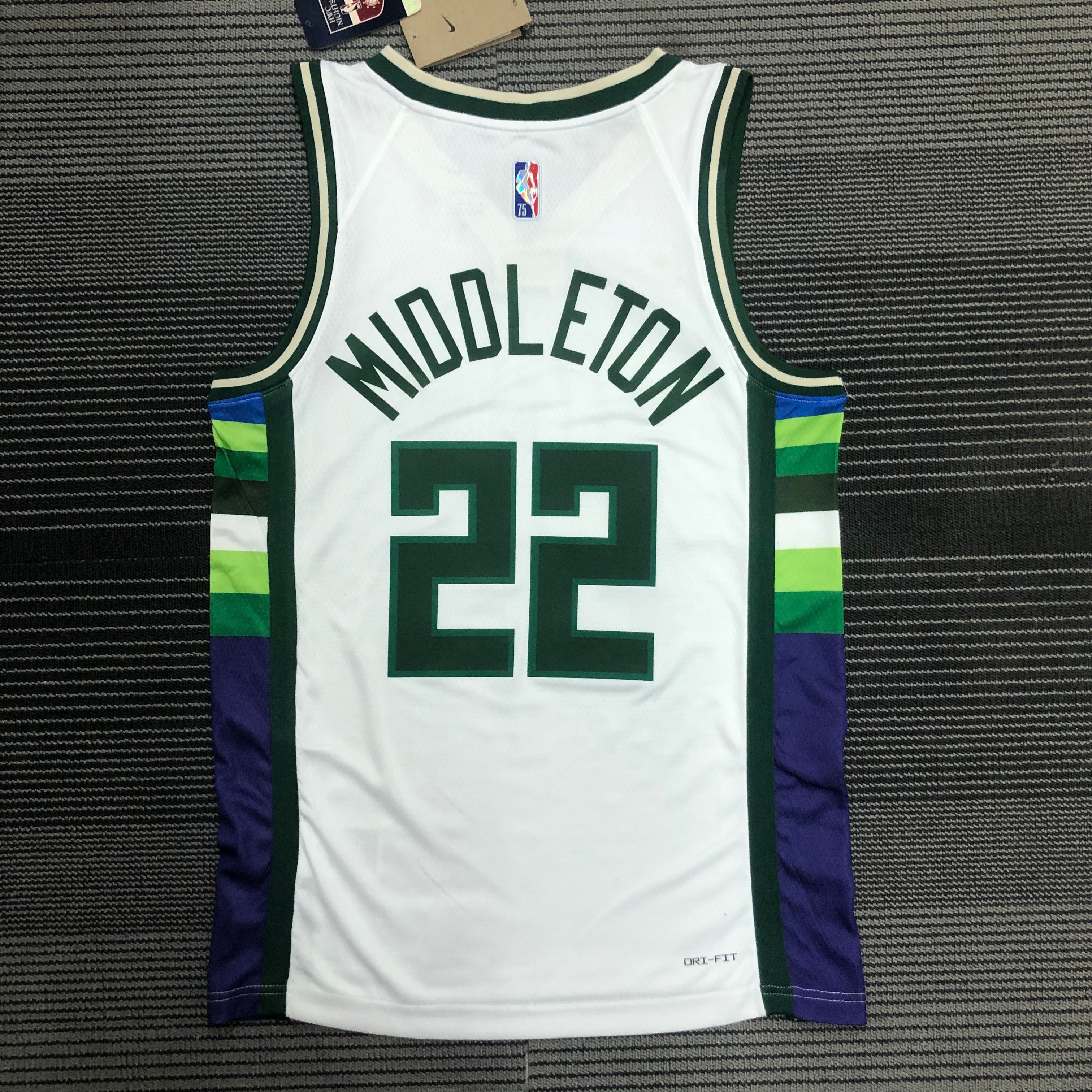 22 season Bucks City edition No. 22 Middleton