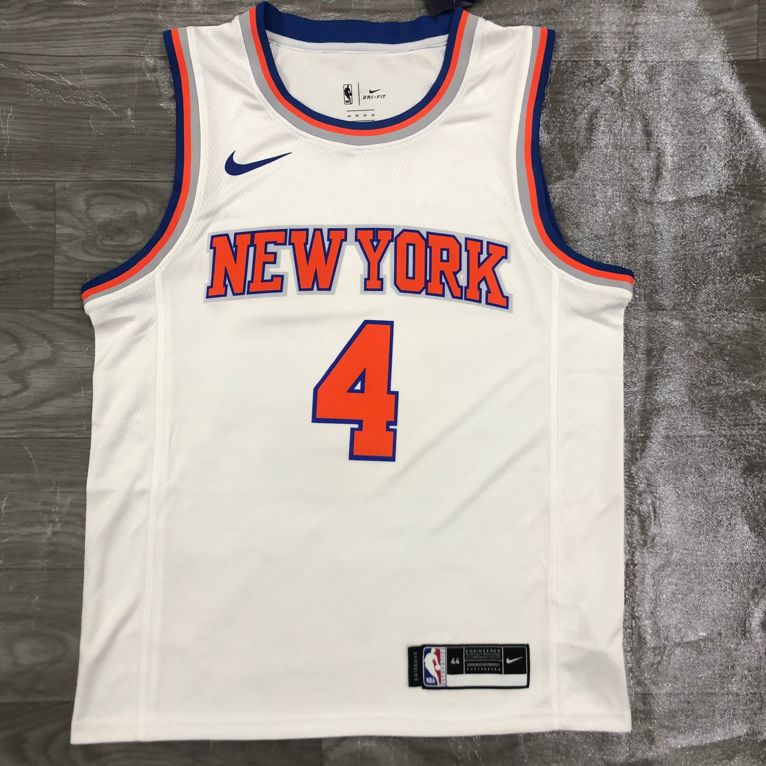Knicks white No. 4 Rose