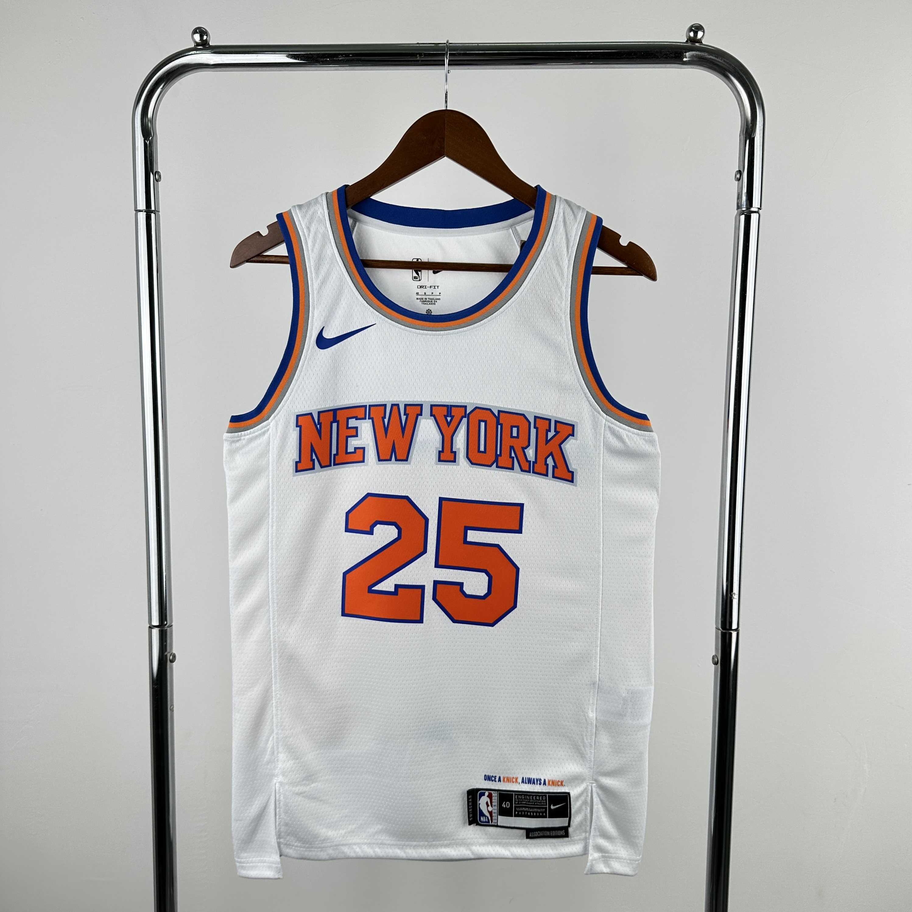 Knicks white # 25 Bridges