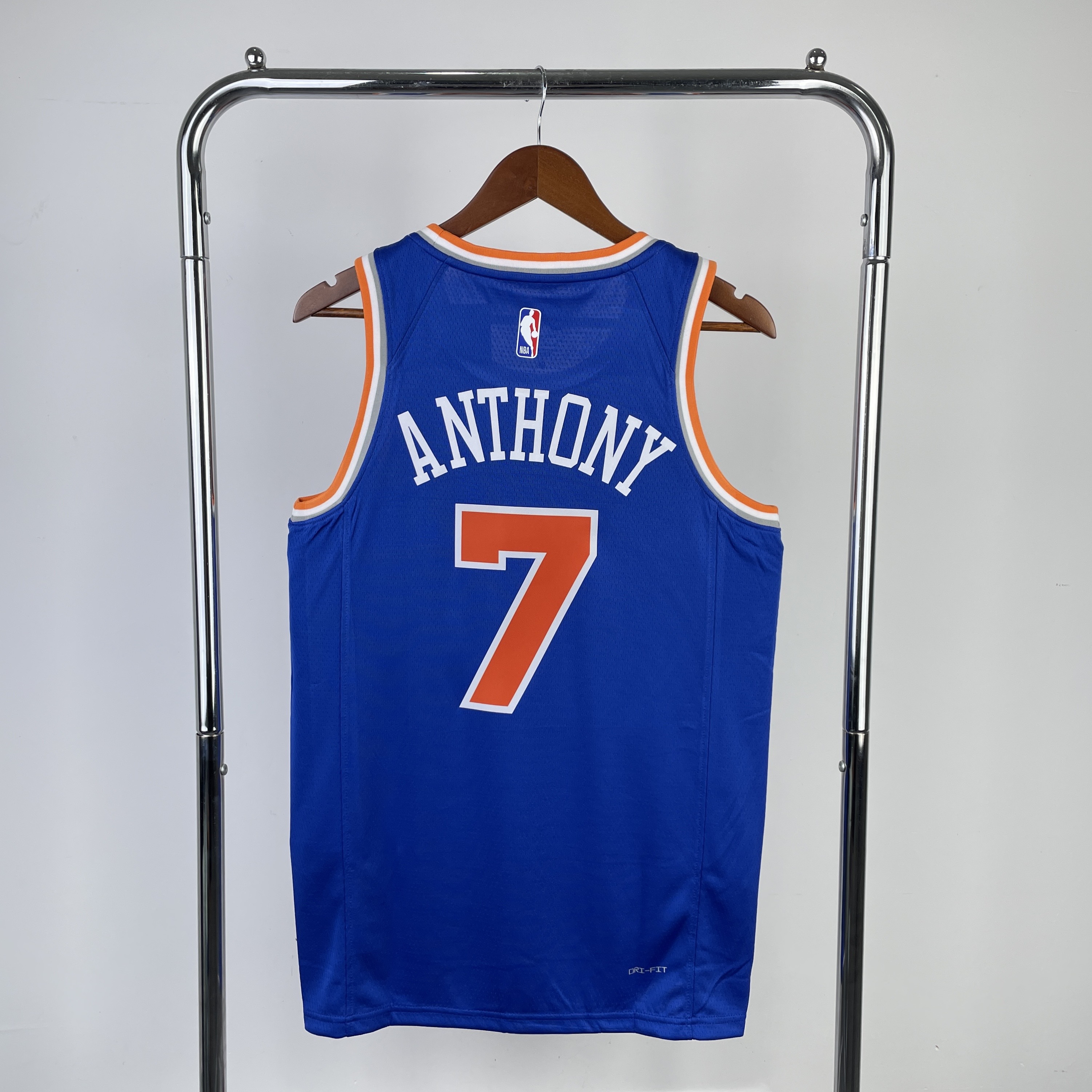23 season Knicks away blue No. 7 Anthony