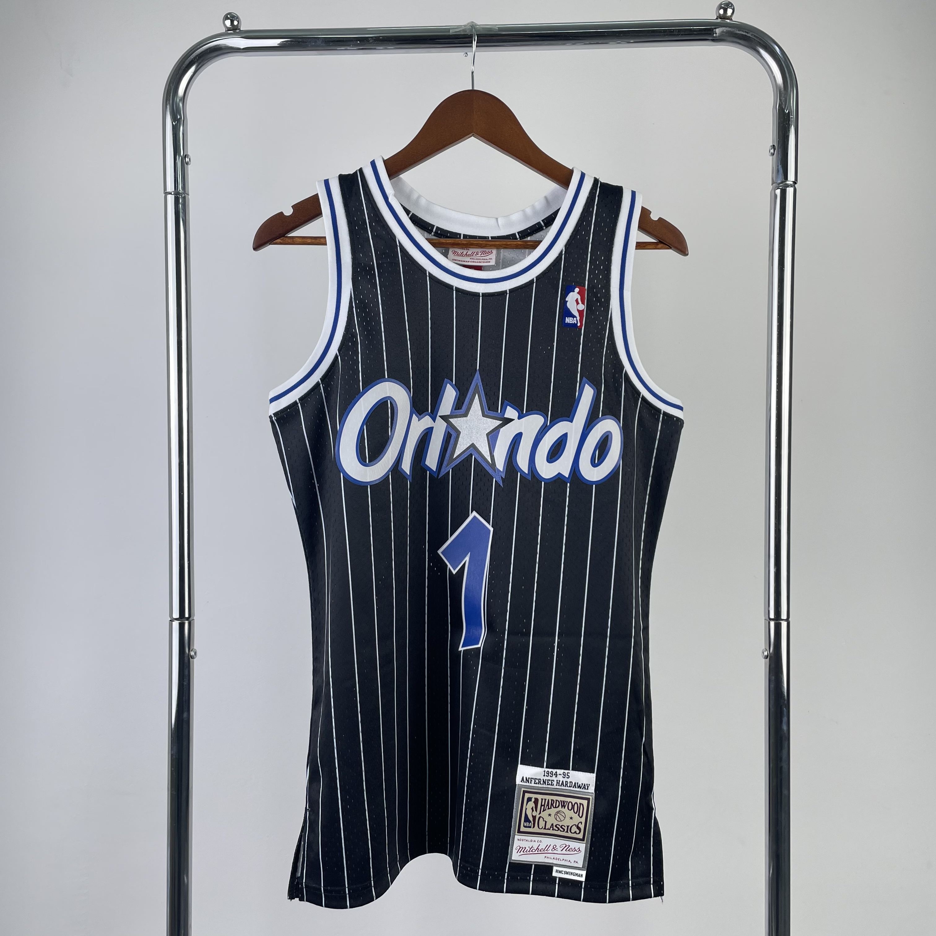MN Hot Press Throwback jersey SW Magic '95 black No. 1 Hardaway