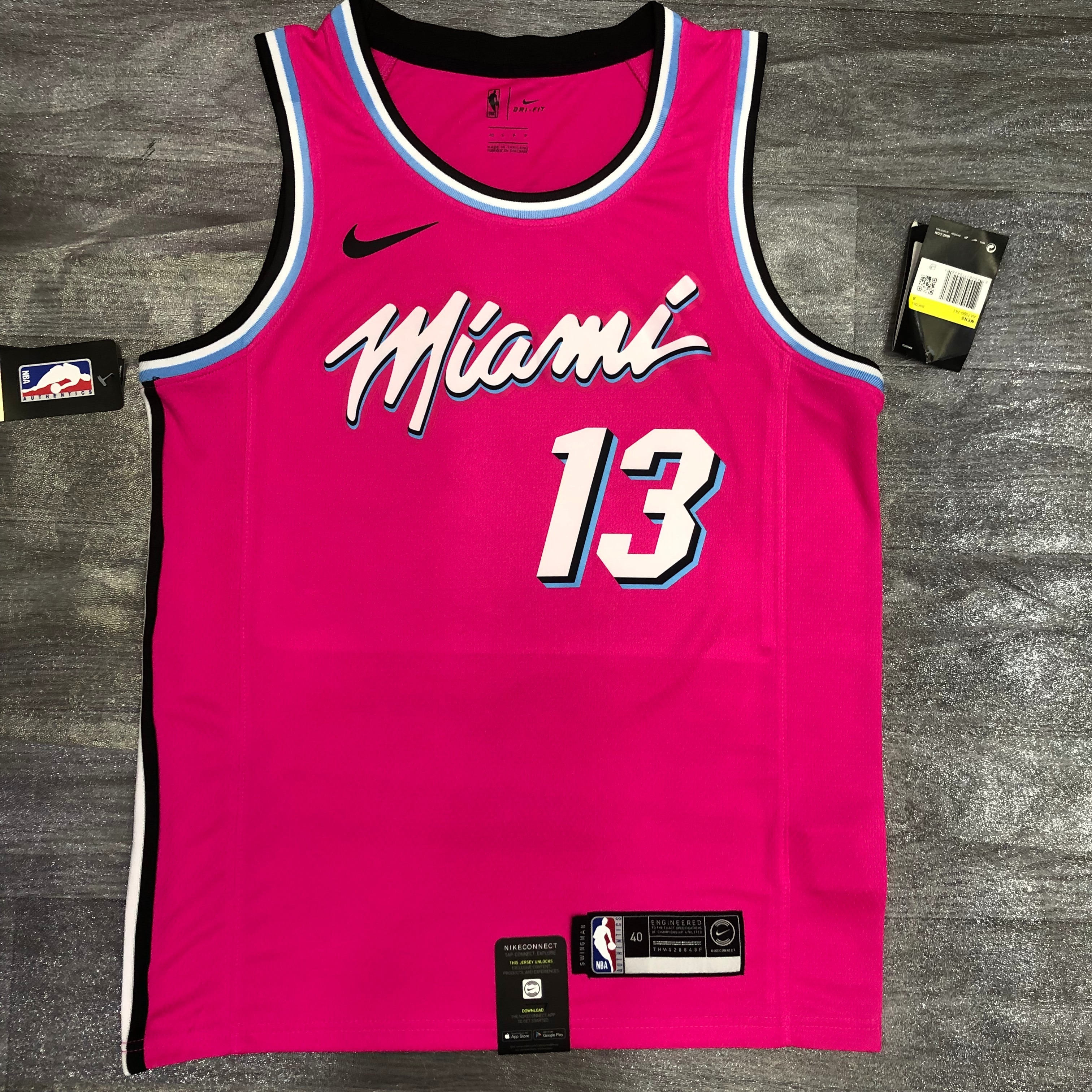 Heat crewneck pink number 13 Adebayo