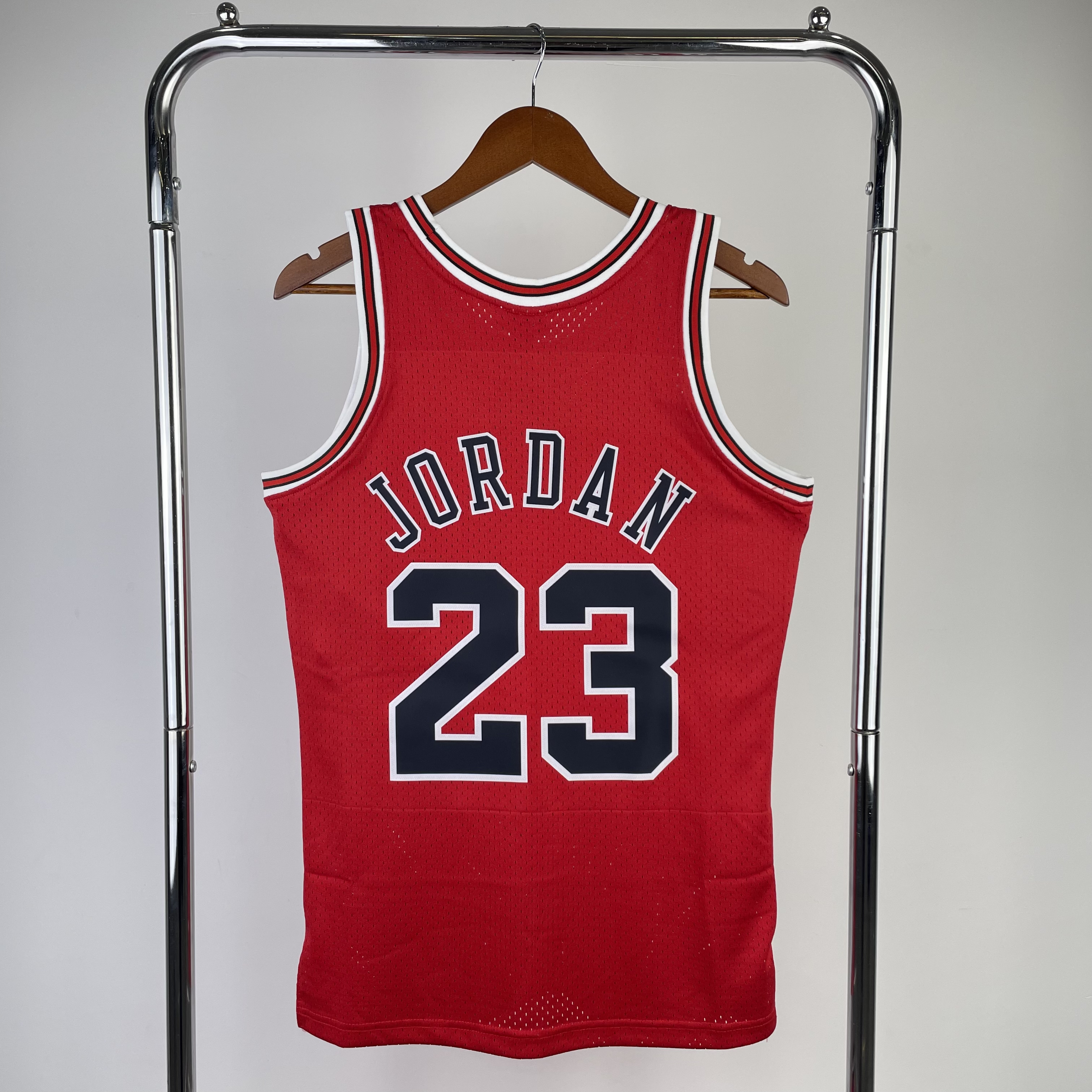 MN Hot Press Throwback jersey SW Bulls' 98 season red No. 23 Jordan