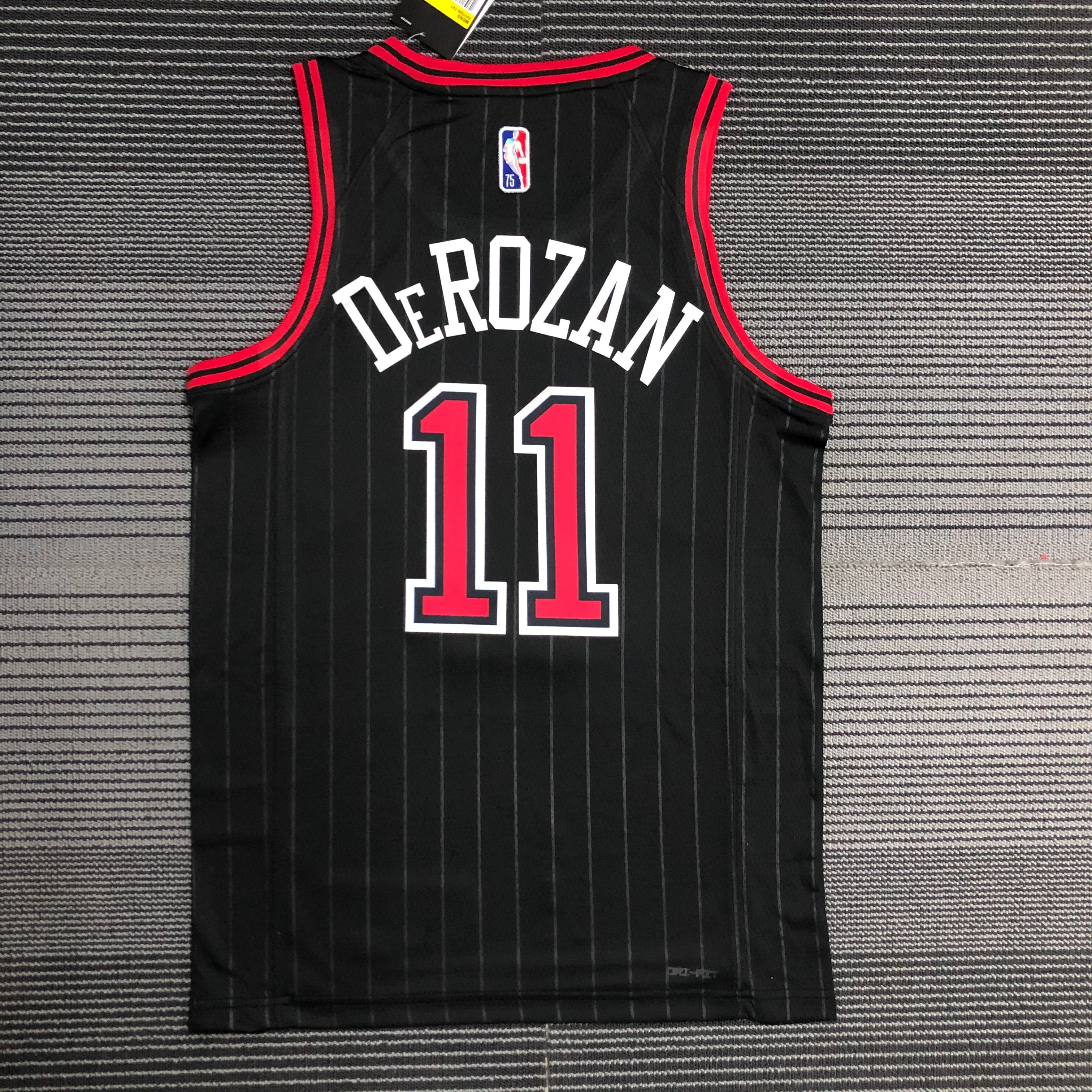 75th anniversary Bulls Flyers number 11 derozan