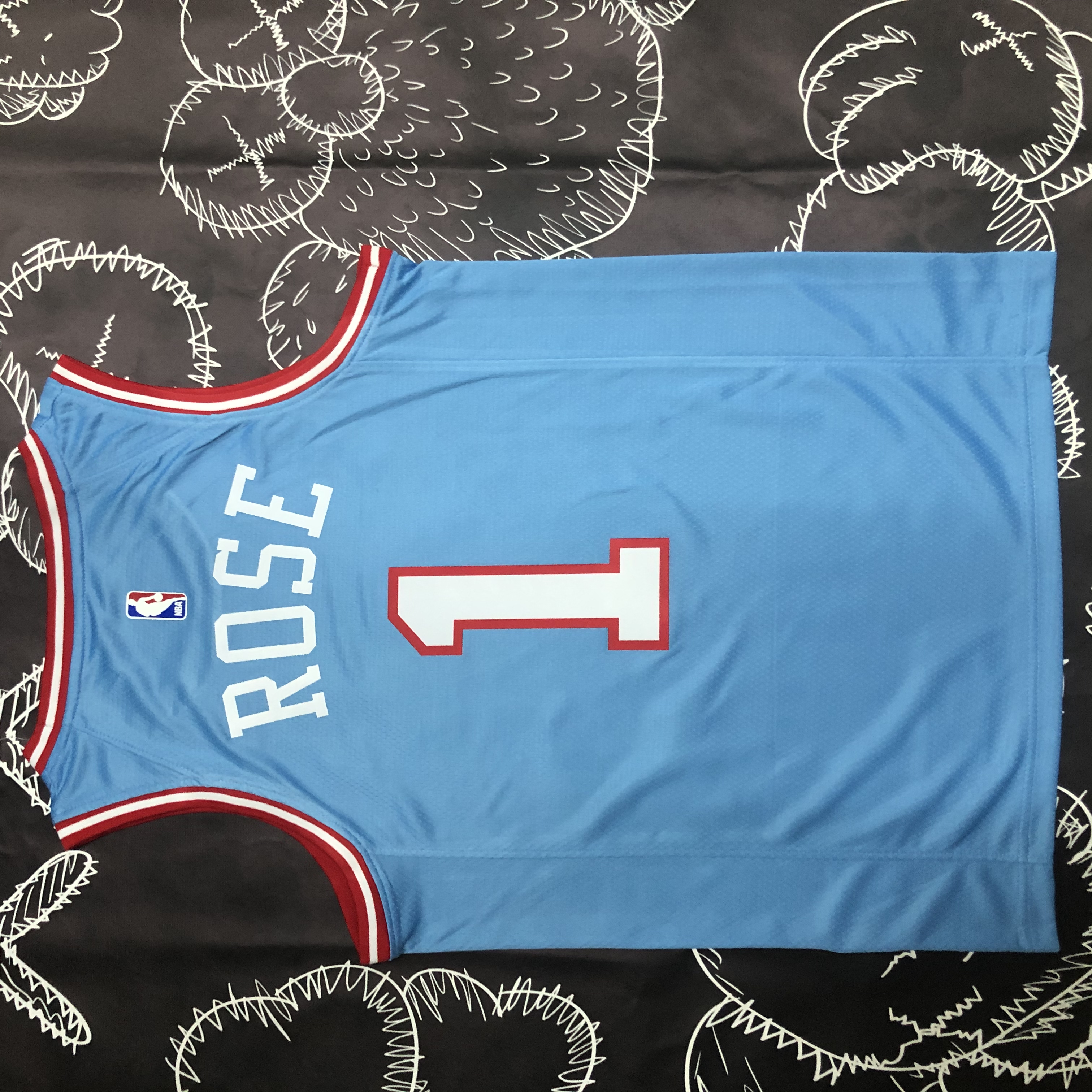 Bulls blue number one Rose
