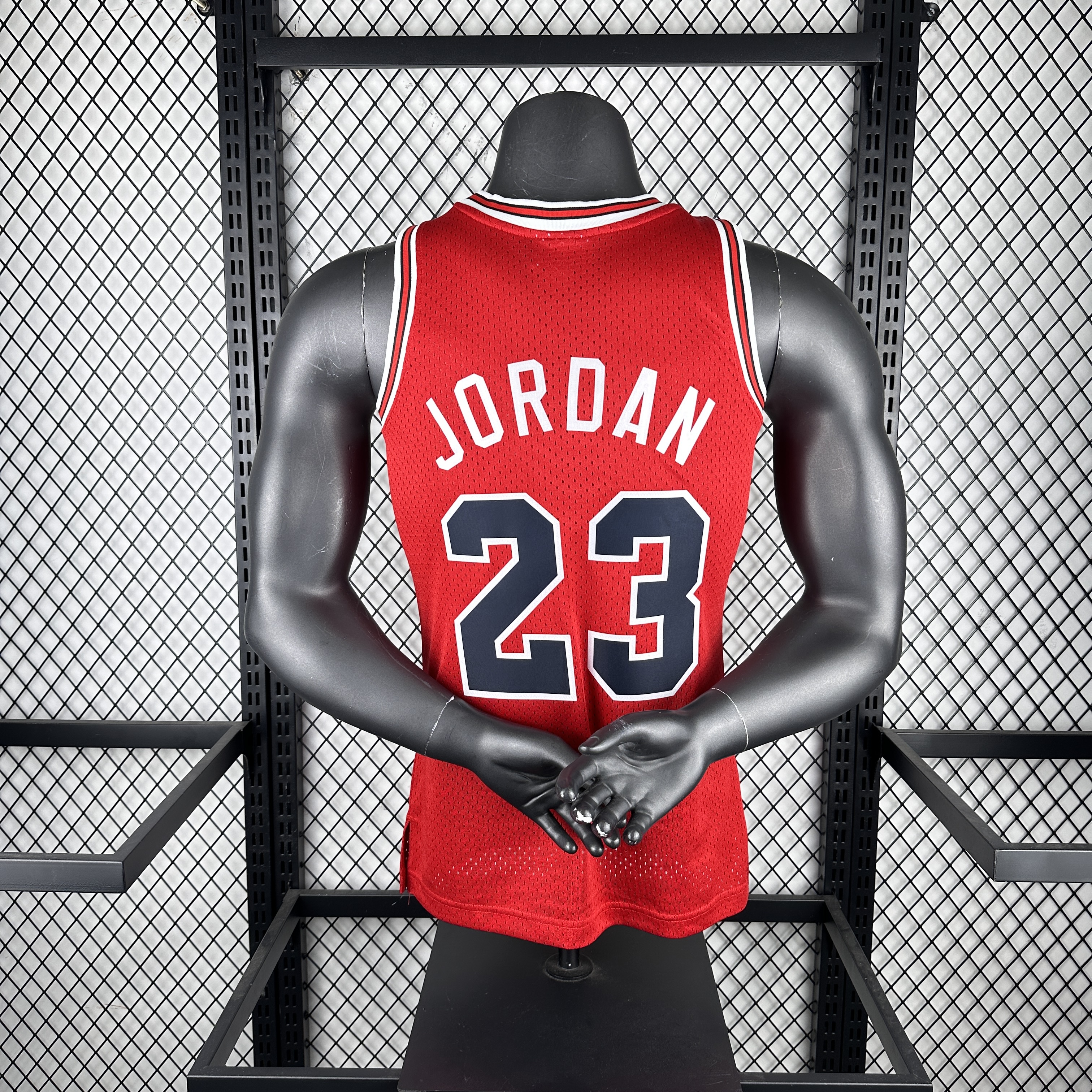 MN Hot Press throwback jersey SW Bulls 8485 rookie Red No. 23 Jordan