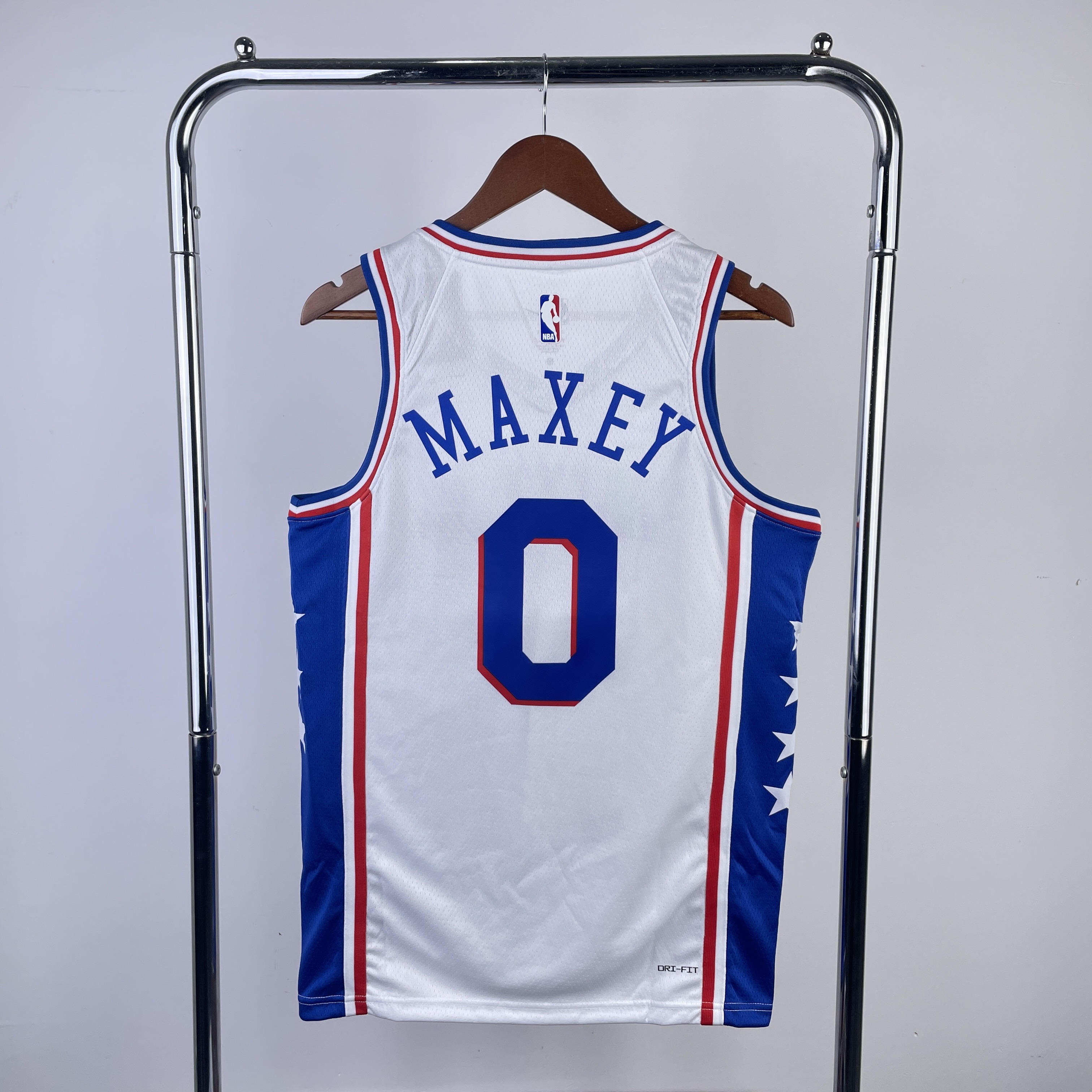 '23 Sixers home white No. 0 Maxey
