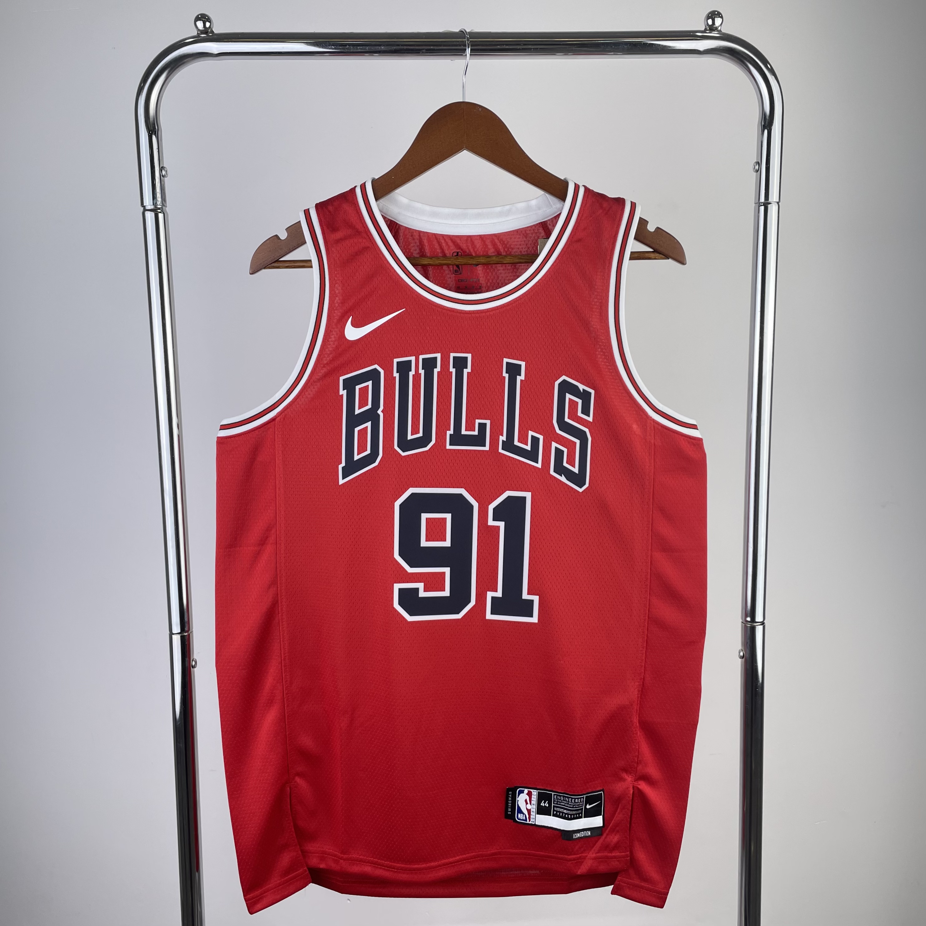 '23 Bulls red # 91 Rodman