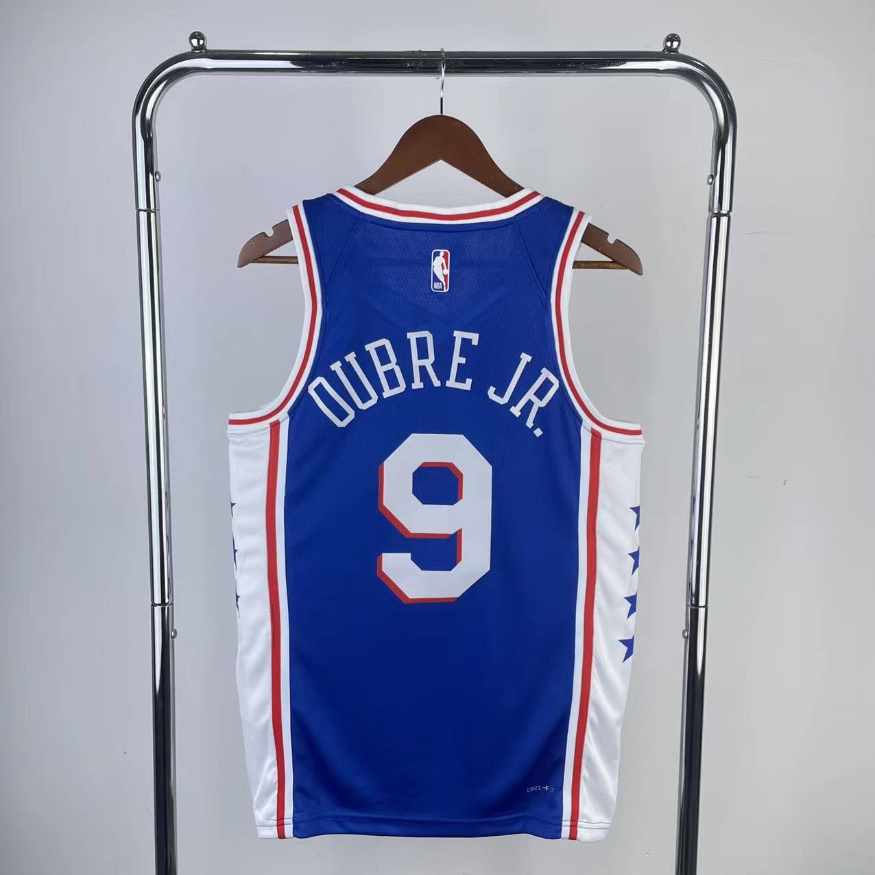 '23 Sixers road blue # 9 Oubre JR