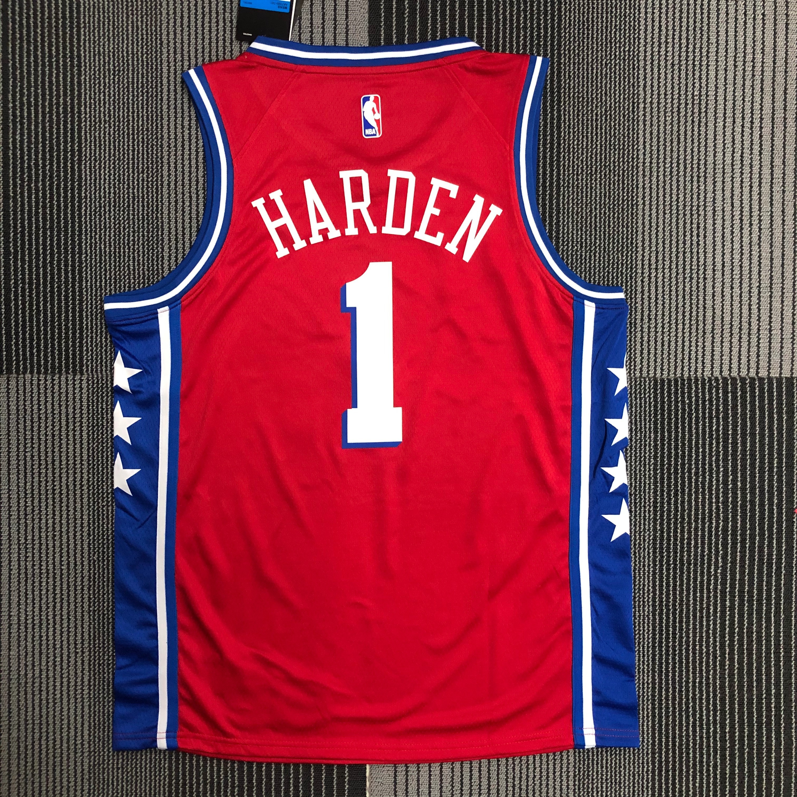 Sixers Flyers red # 1 Harden