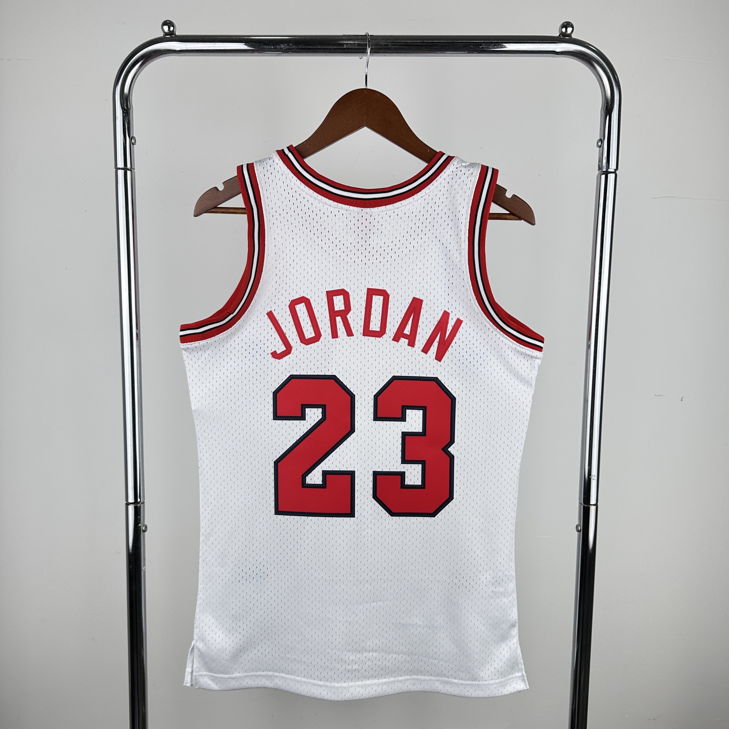 MN Hot Press throwback jersey SW Bulls 8485 rookie White No. 23 Jordan