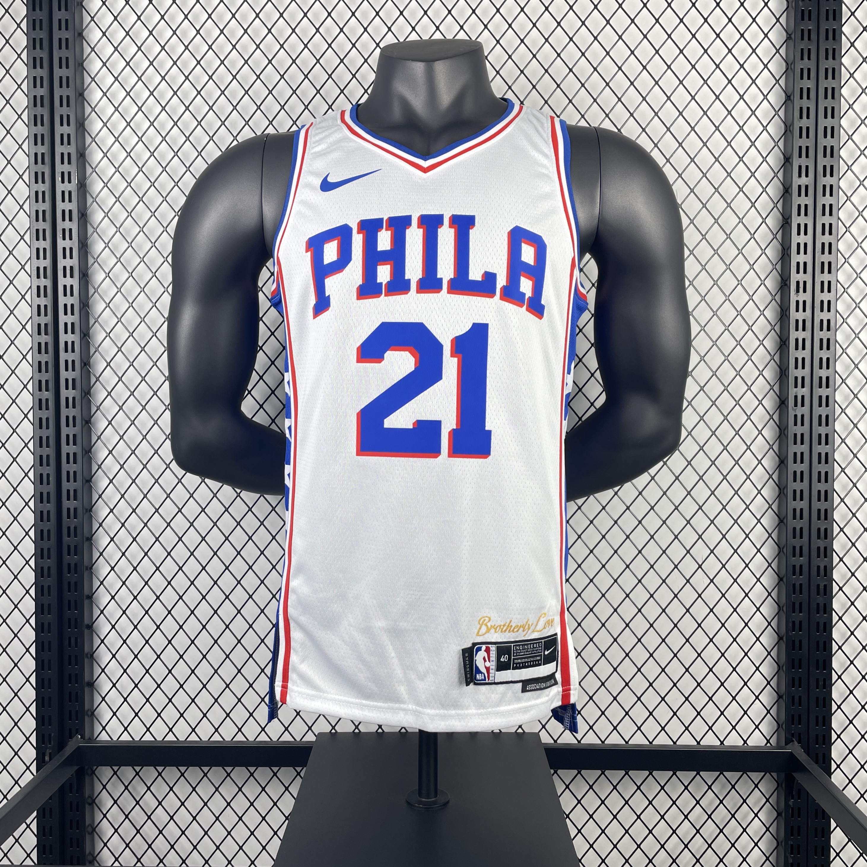 Season 23 76ers home white 21 Embiid