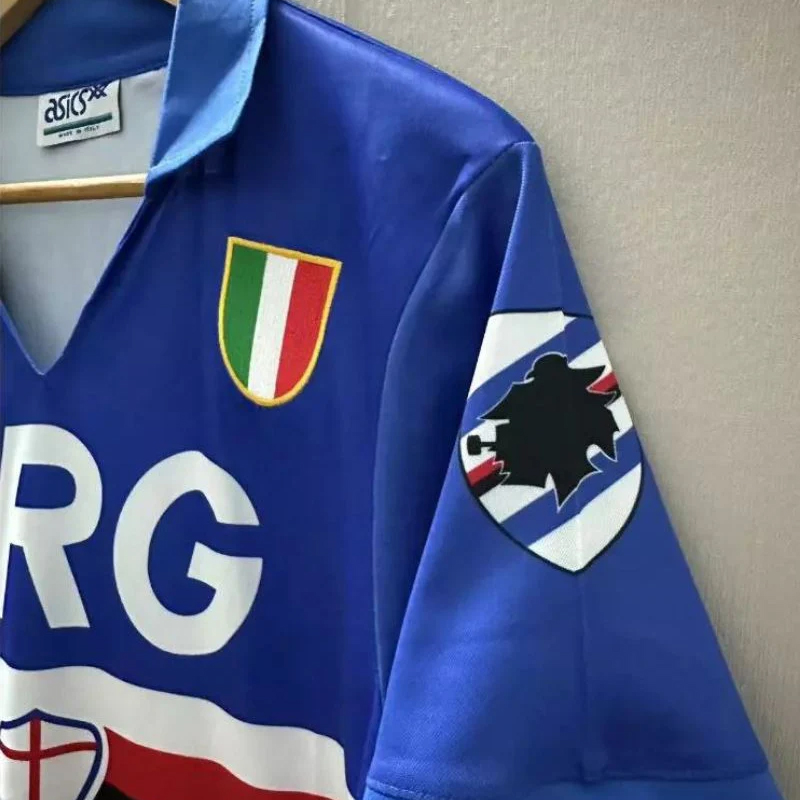 1991-1992 Sampdoria Home 9#VIALLI
