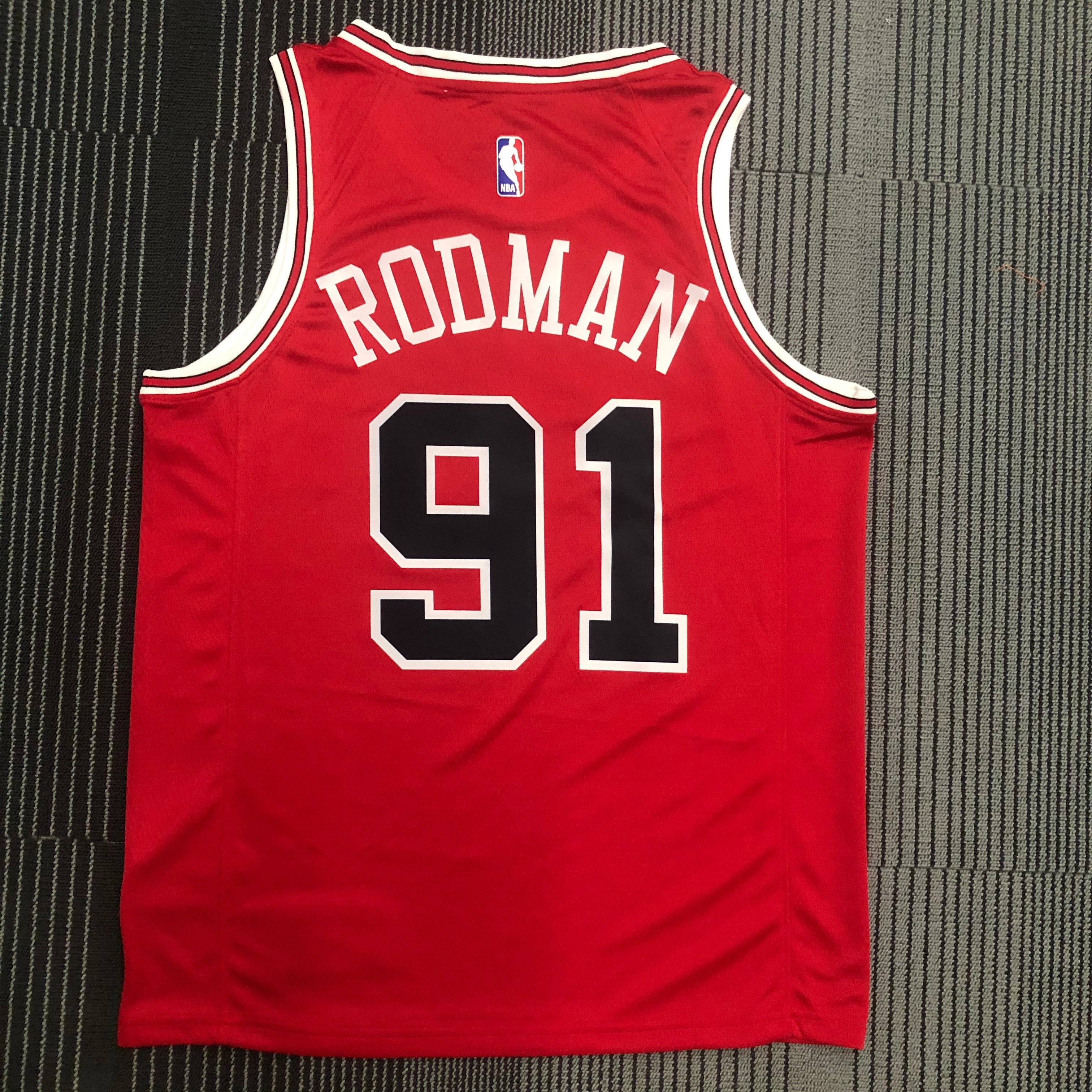 Bulls red number 91 Rodman