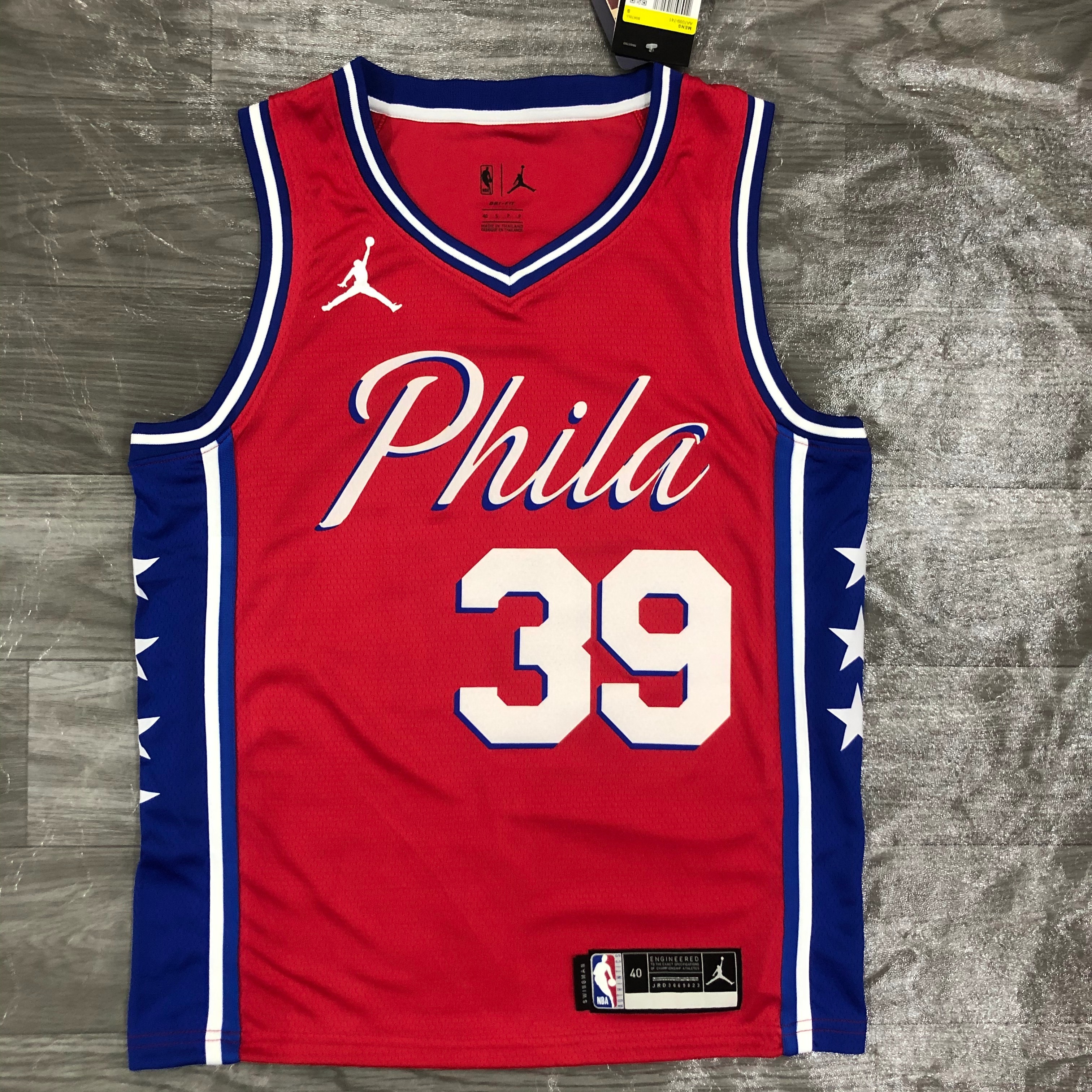 Season 21 76ers Jordan theme red # 39 Howard