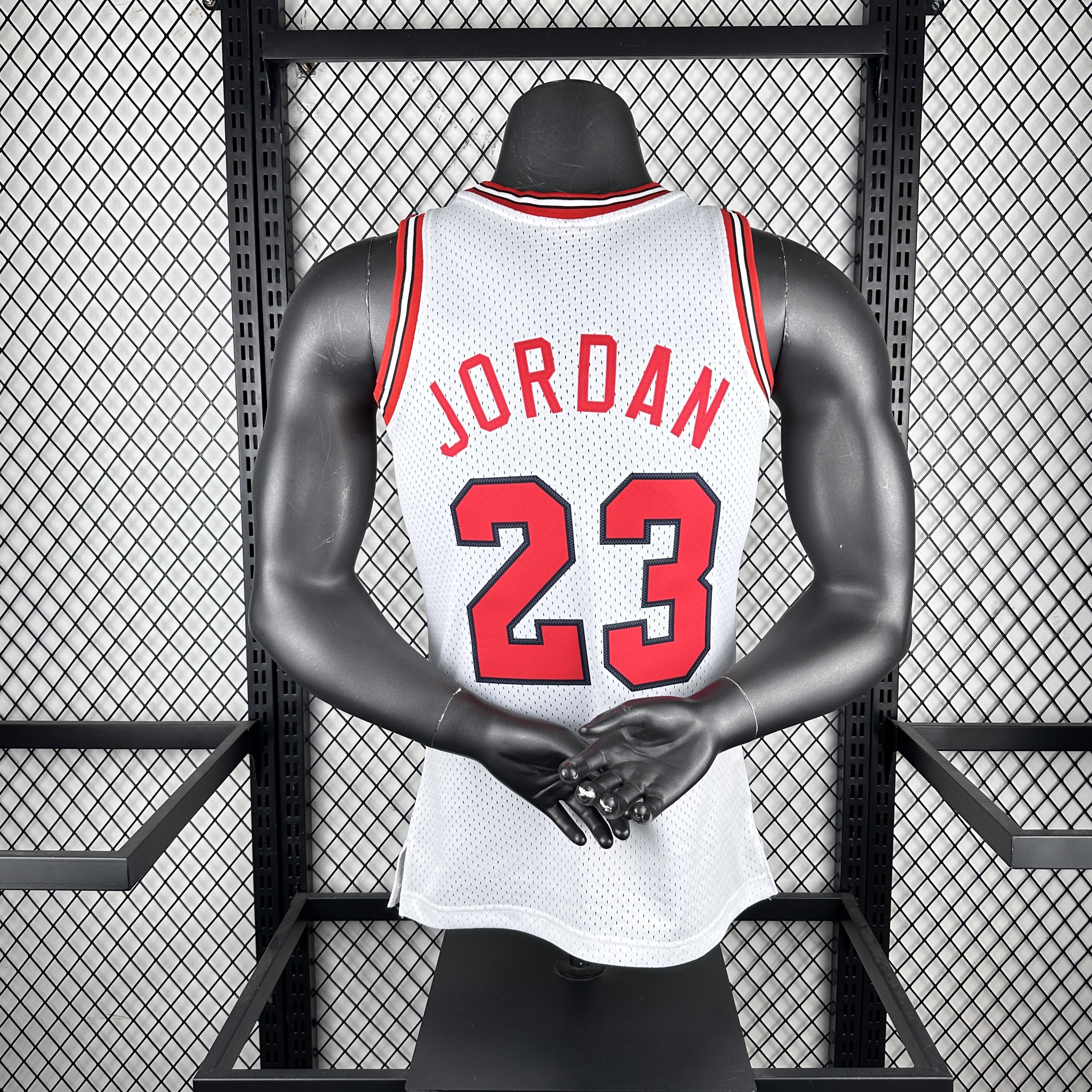 MN Hot Press throwback jersey SW Bulls 8485 rookie White No. 23 Jordan