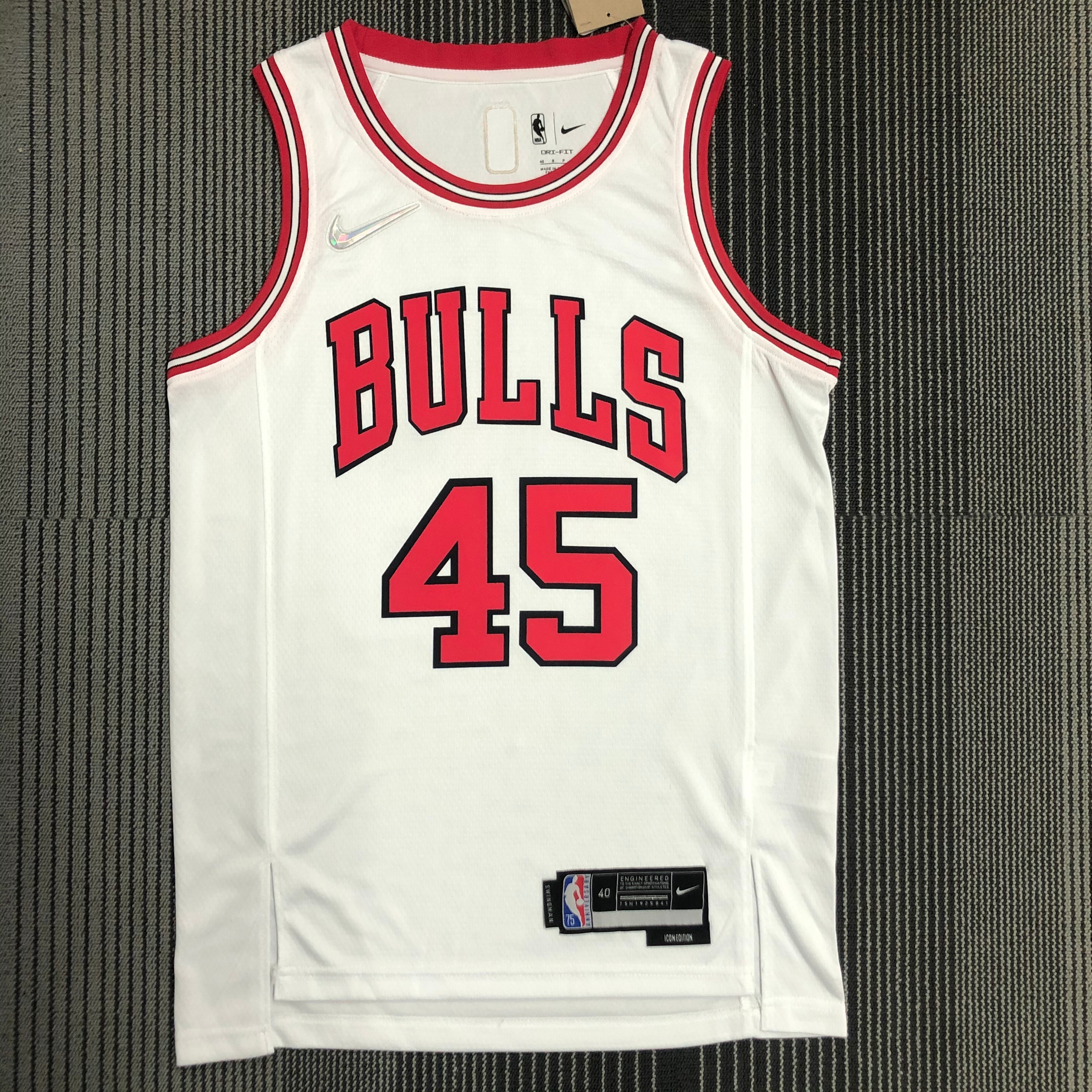 75th anniversary Bulls white 45 Jordan