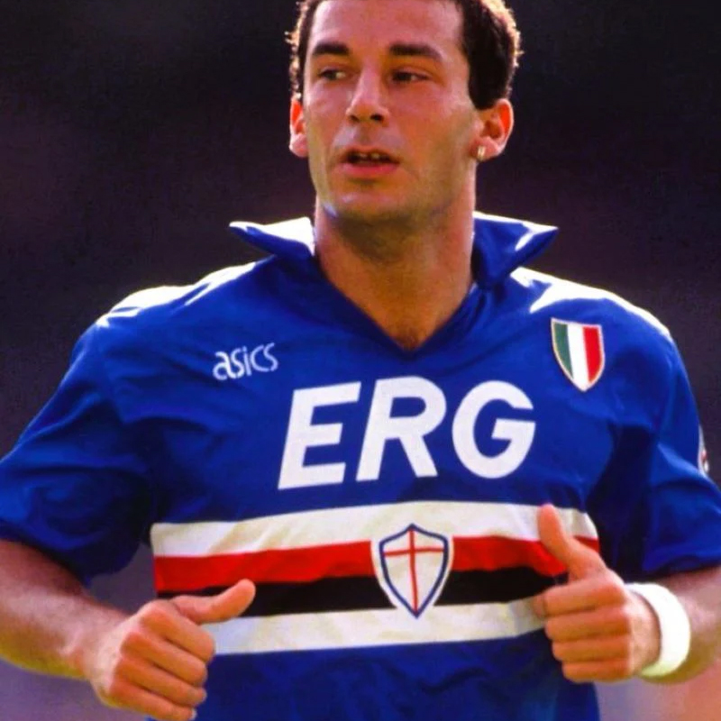 1991-1992 Sampdoria Home 9#VIALLI