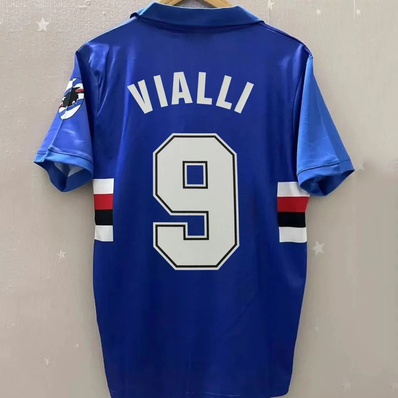 1991-1992 Sampdoria Home 9#VIALLI