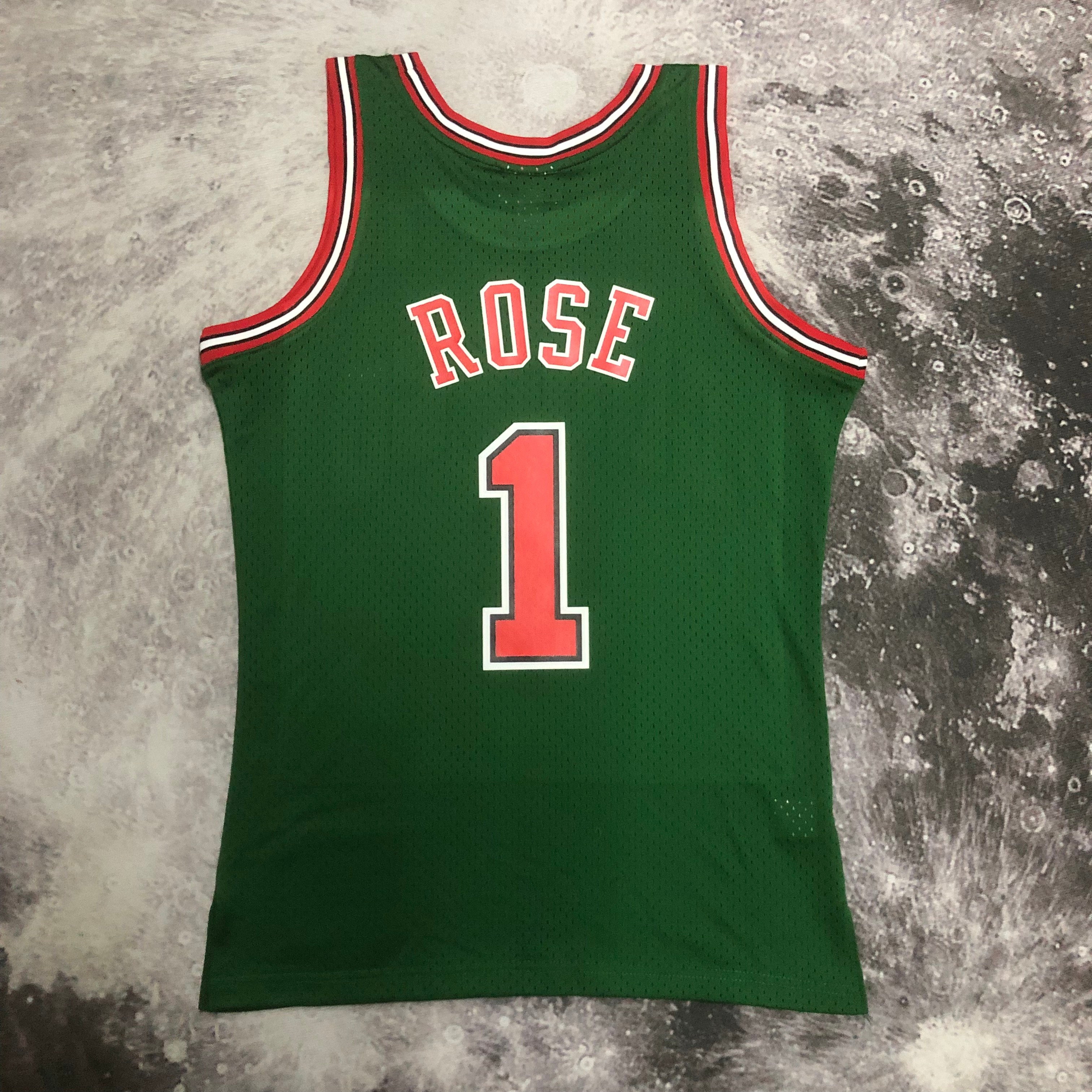 MN Hot Press Throwback Jersey SW Bulls 0809 season Environmental Week (dark green) # 1 Rose