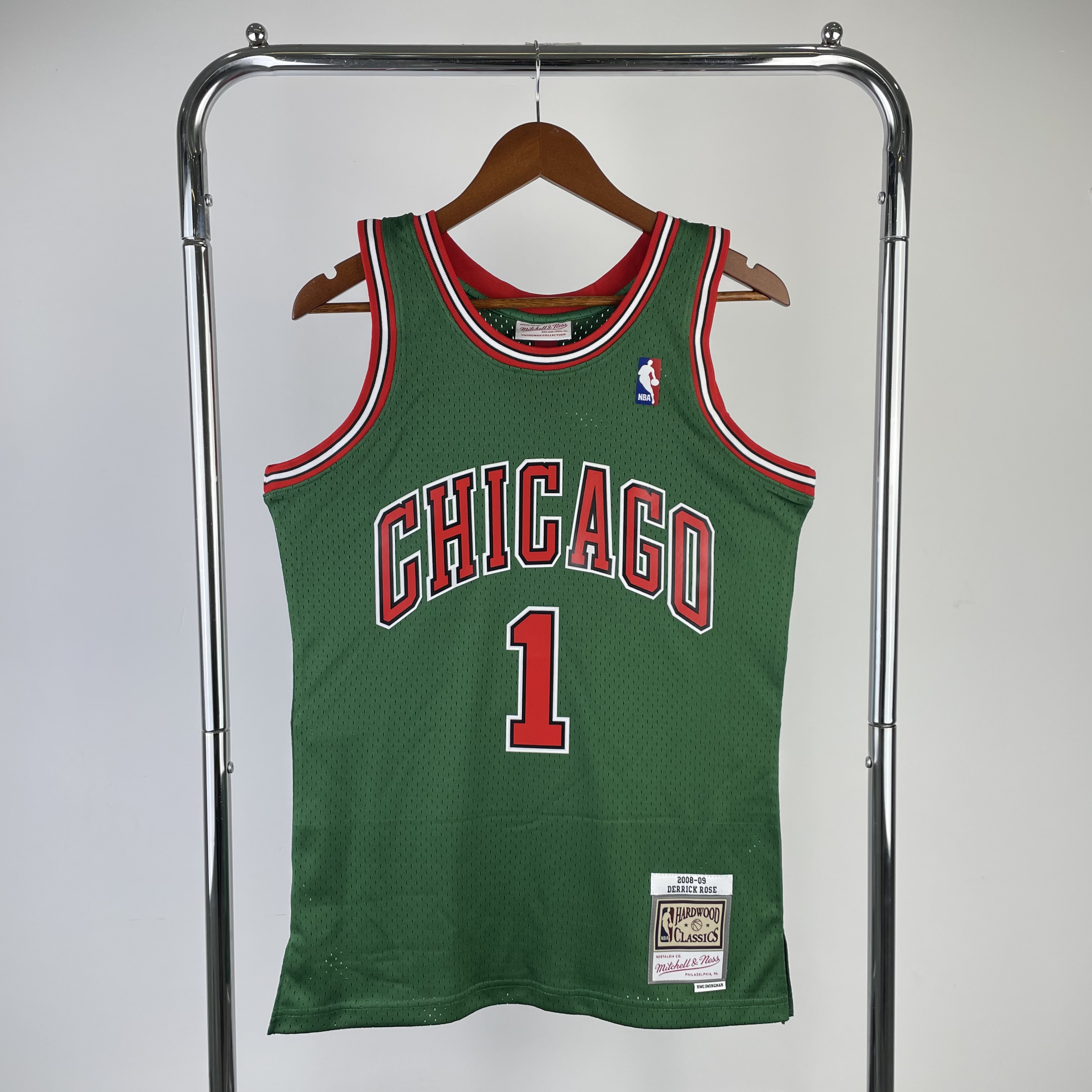 MN Hot Press Throwback Jersey SW Bulls 0809 season Environmental Week (dark green) # 1 Rose