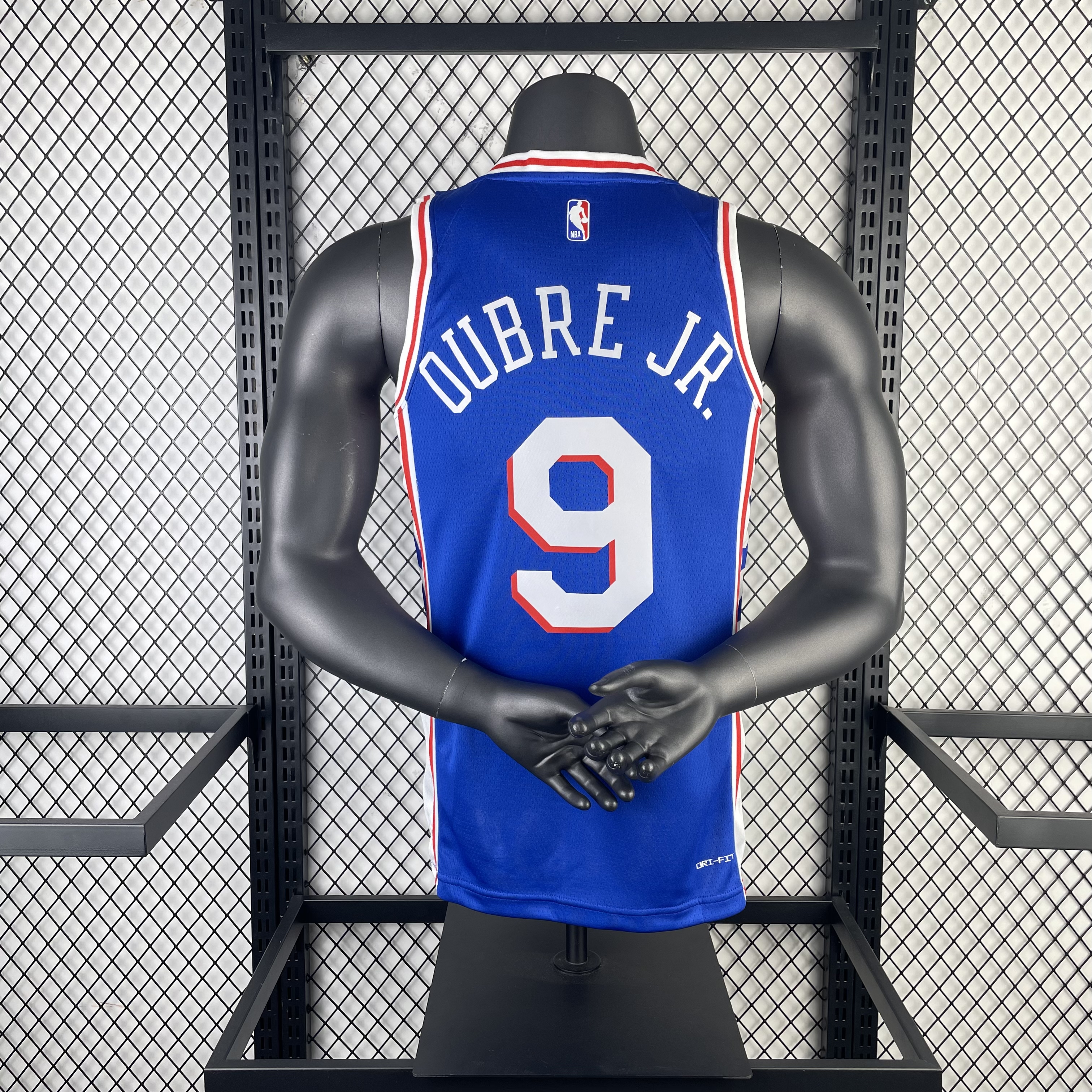 '23 Sixers road blue # 9 Oubre JR