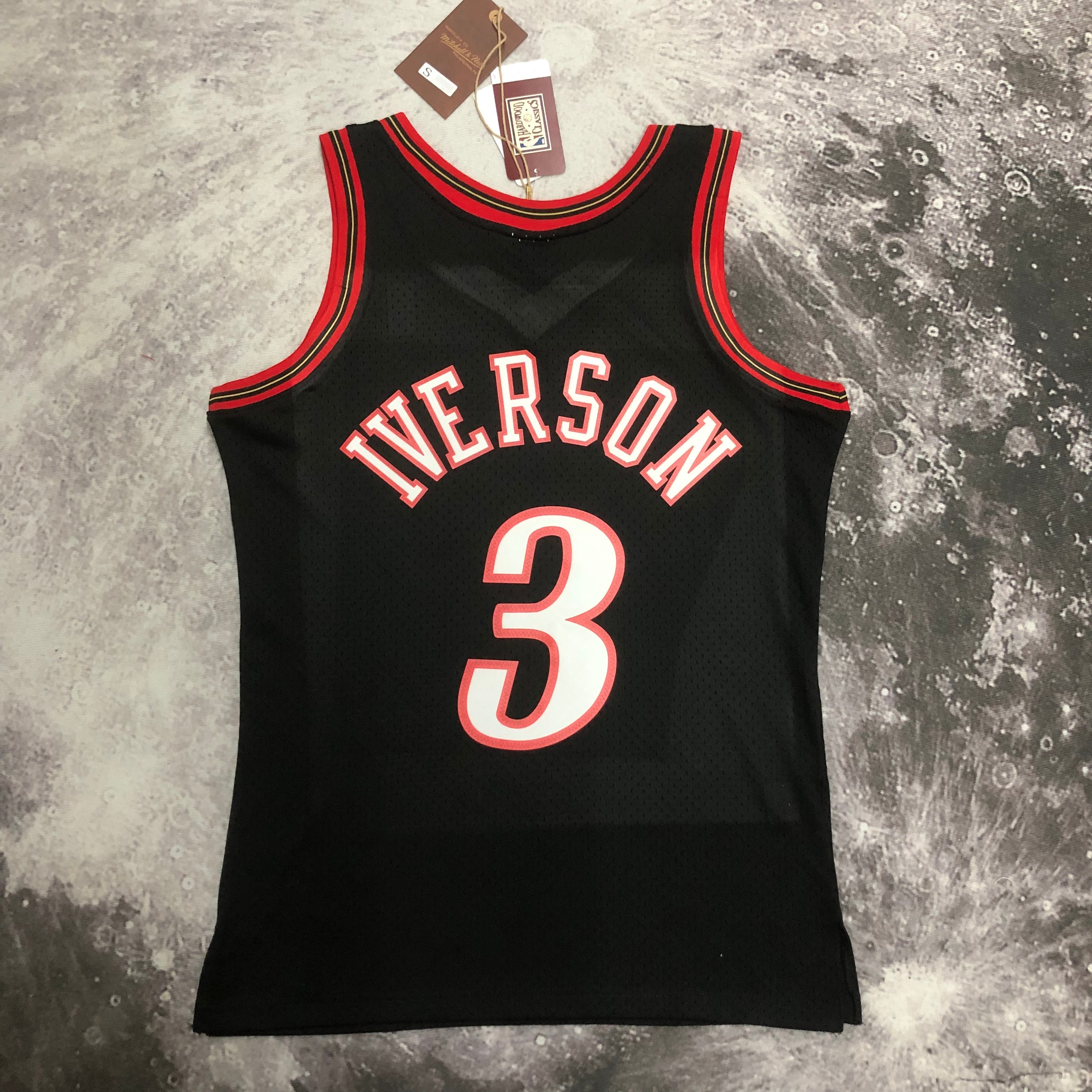 MN Hot Press throwback jersey Black No. 3 Iverson for the SW 76ers 9798 Iverson