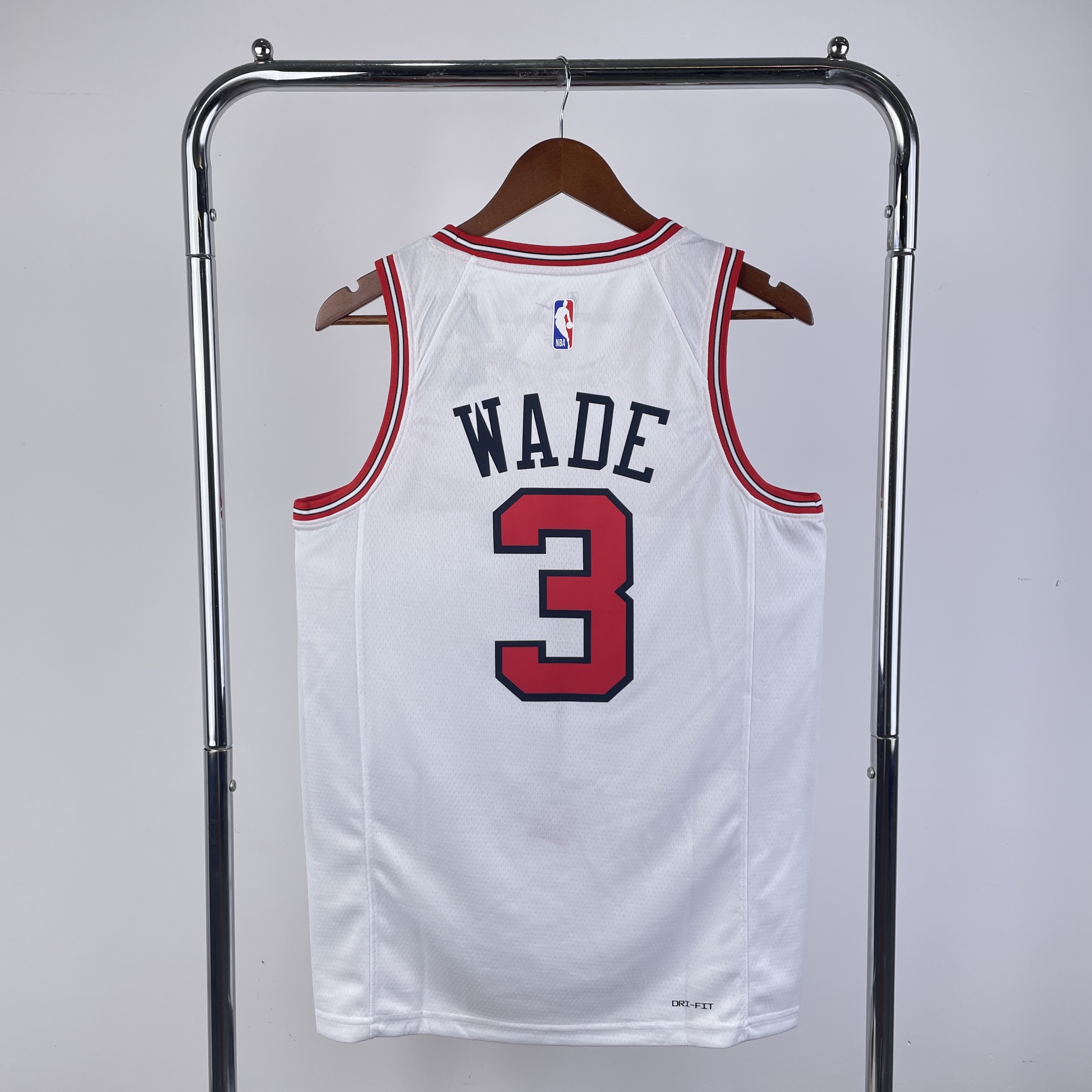 23 season Bulls white No. 3 Wade